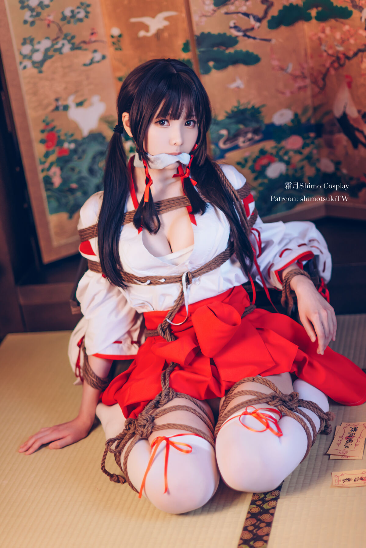 Coser@霜月shimo – 巫女捆绑