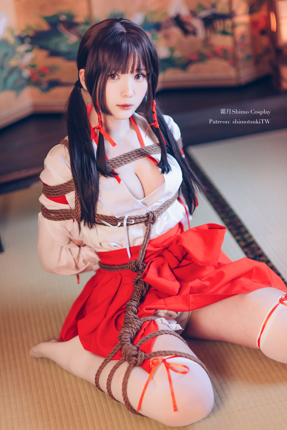 Coser@霜月shimo – 巫女捆绑