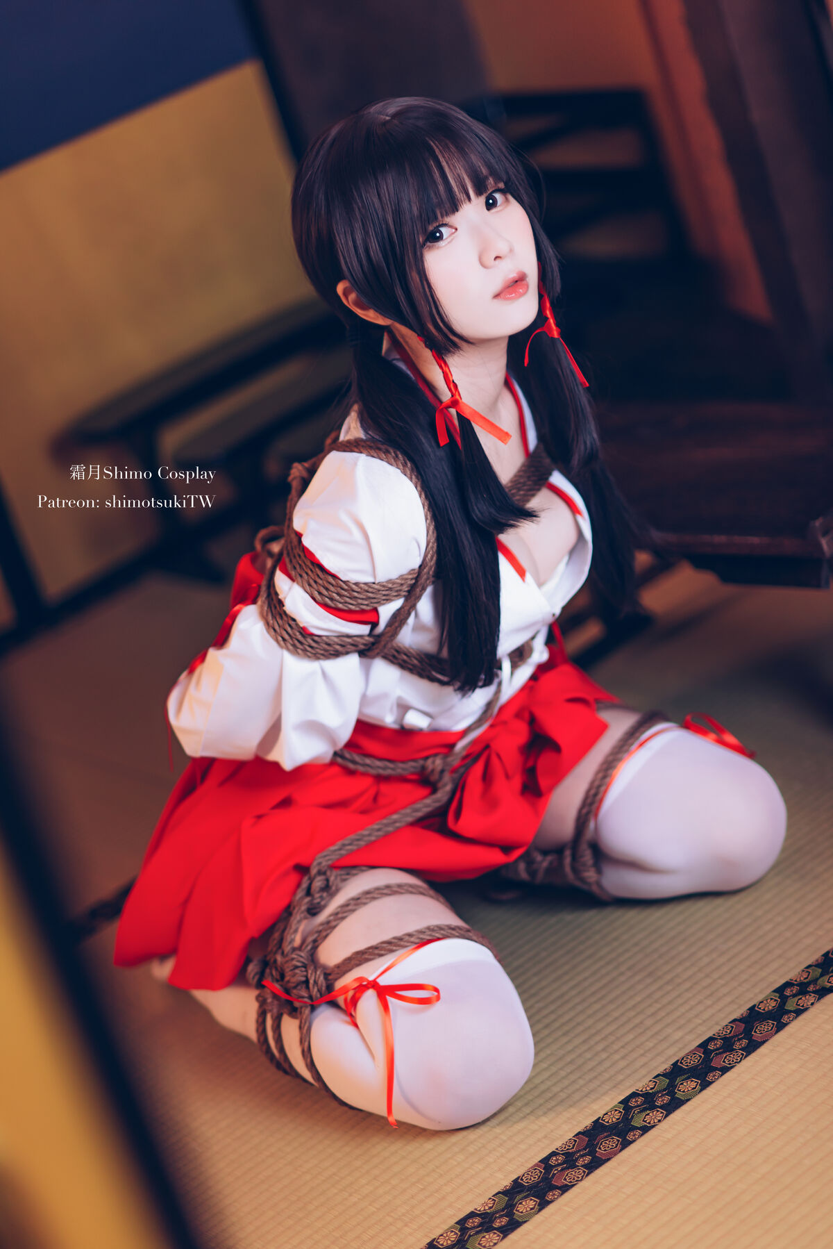 Coser@霜月shimo – 巫女捆绑