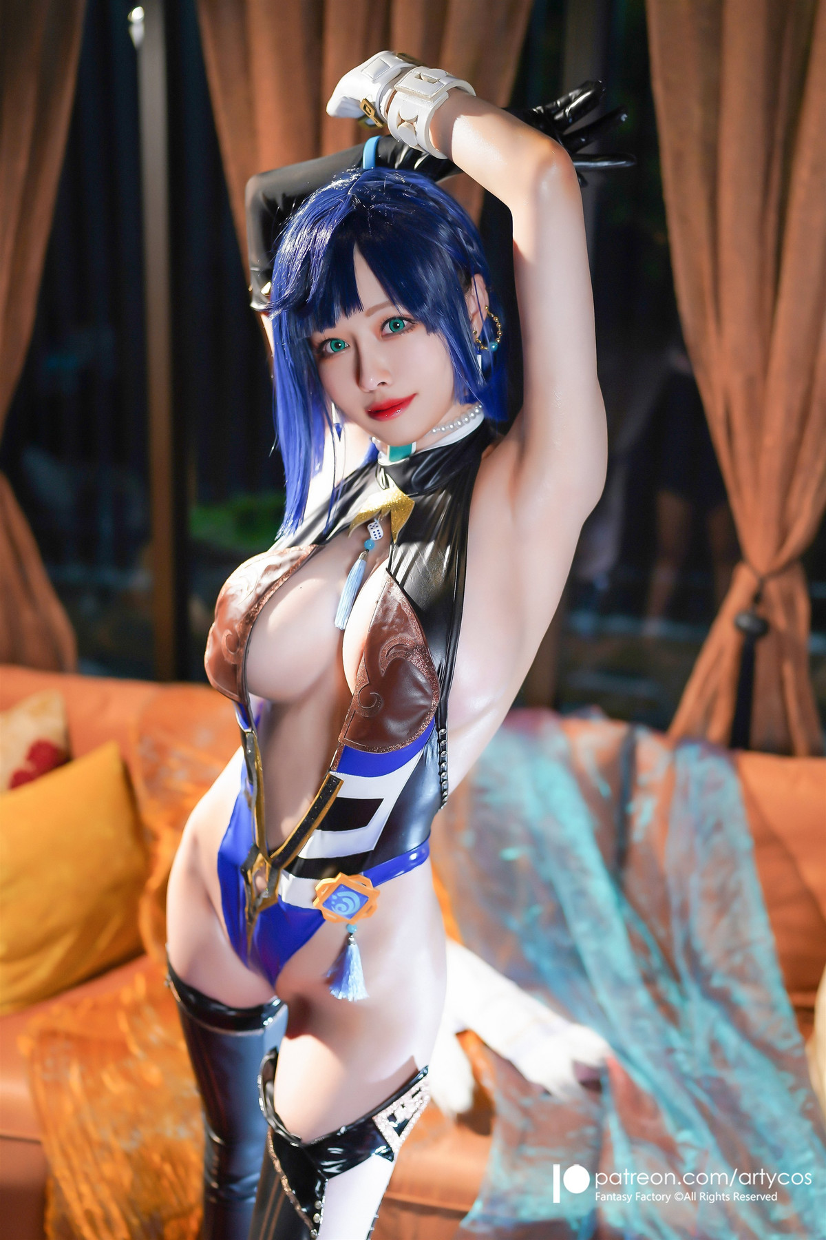 Cosplay Arty亞緹 Yelan 夜兰 Genshin Set.01