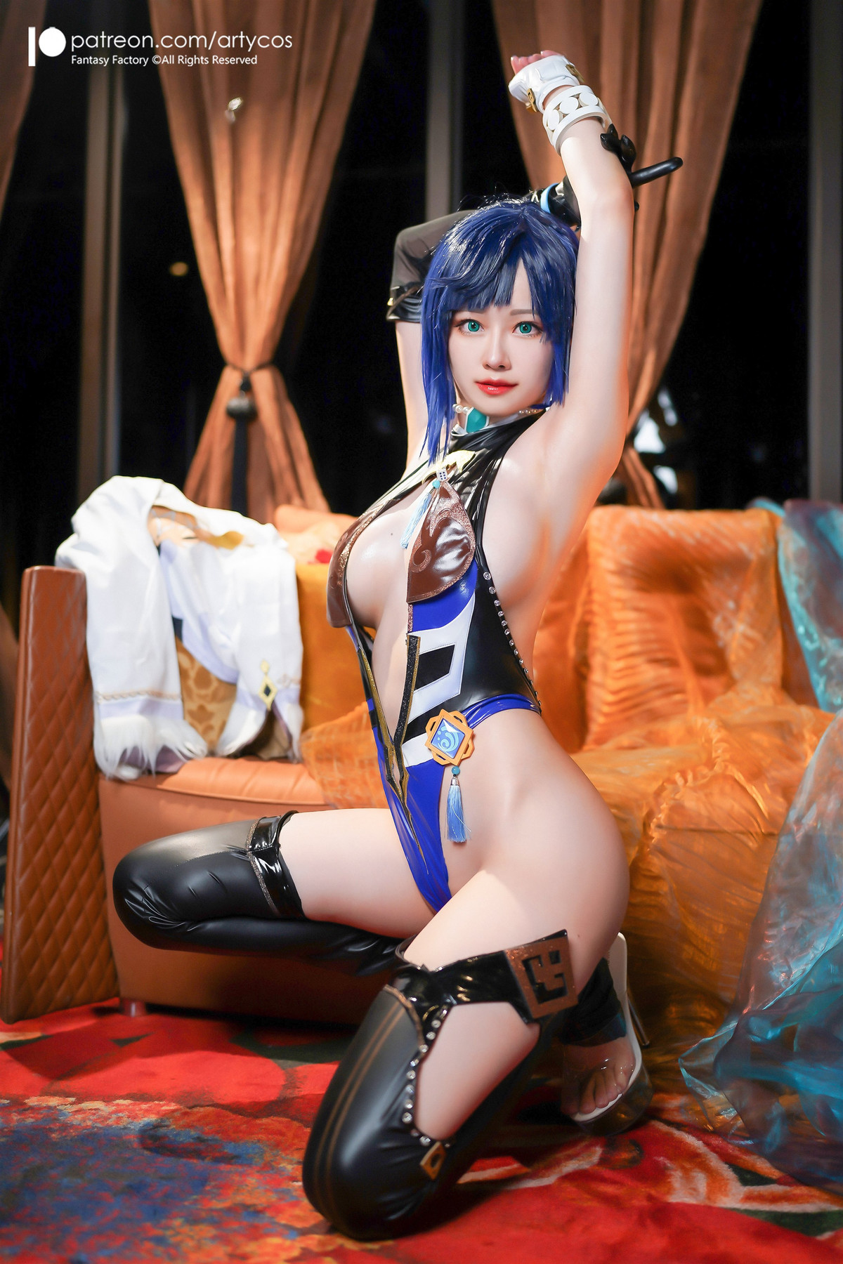 Cosplay Arty亞緹 Yelan 夜兰 Genshin Set.01