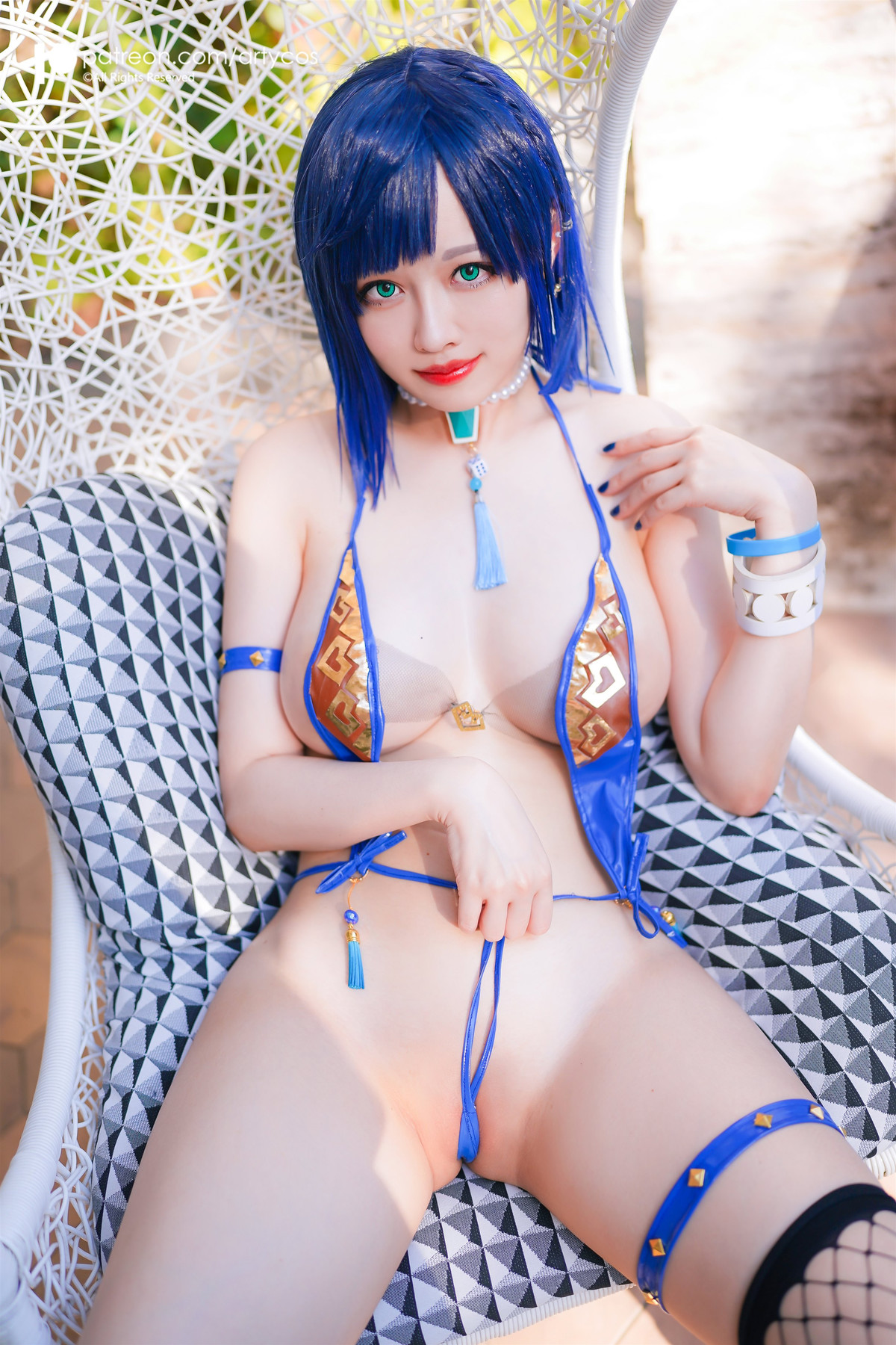 Cosplay Arty亞緹 Yelan 夜兰 Genshin Set.02