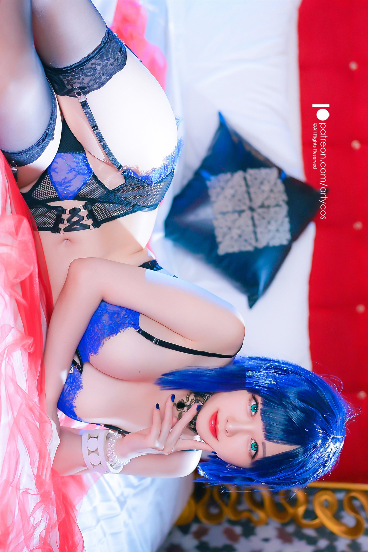 Cosplay Arty亞緹 Yelan 夜兰 Genshin Set.03