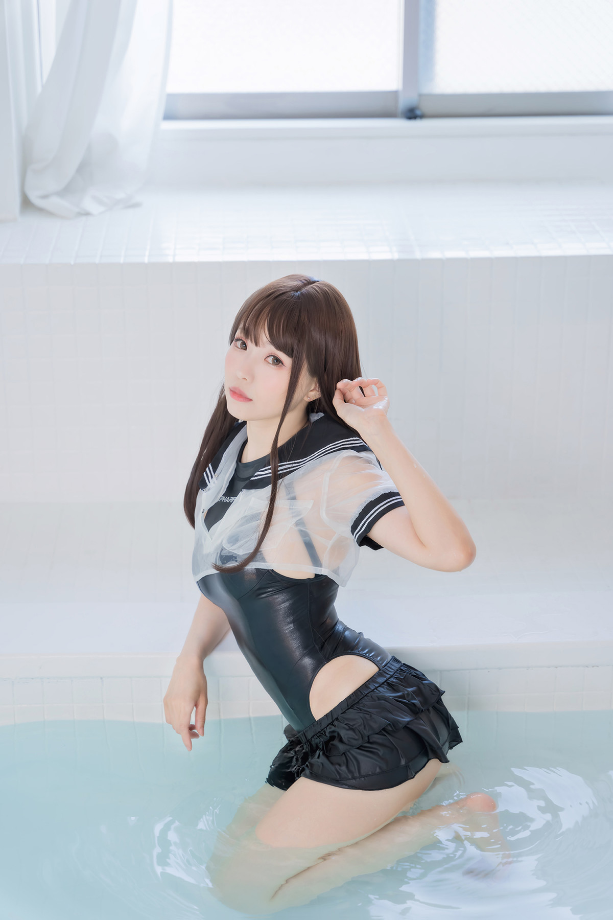 Cosplay ElyEE子 Racing Swimsuit 競泳水手服 Set.01