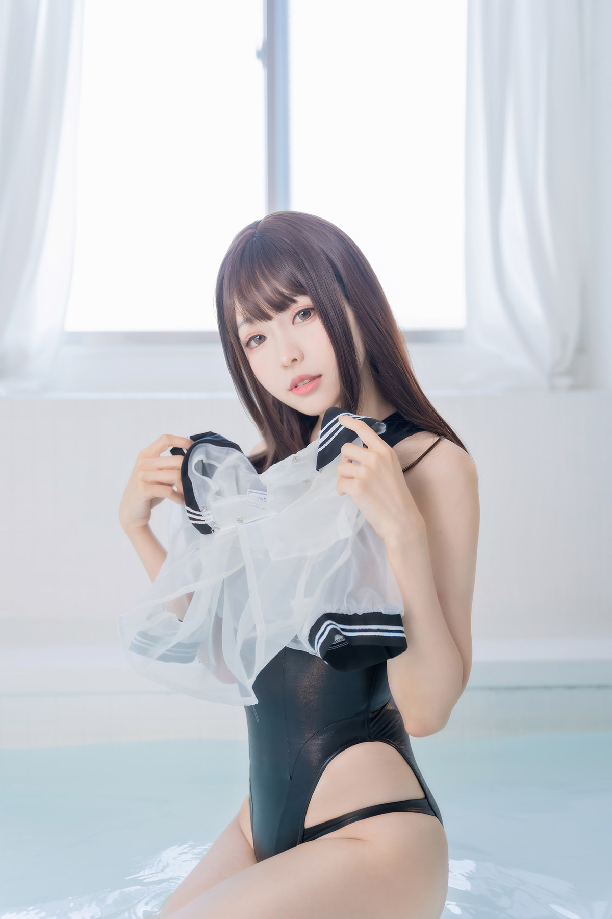 Cosplay ElyEE子 Racing Swimsuit 競泳水手服 Set.01