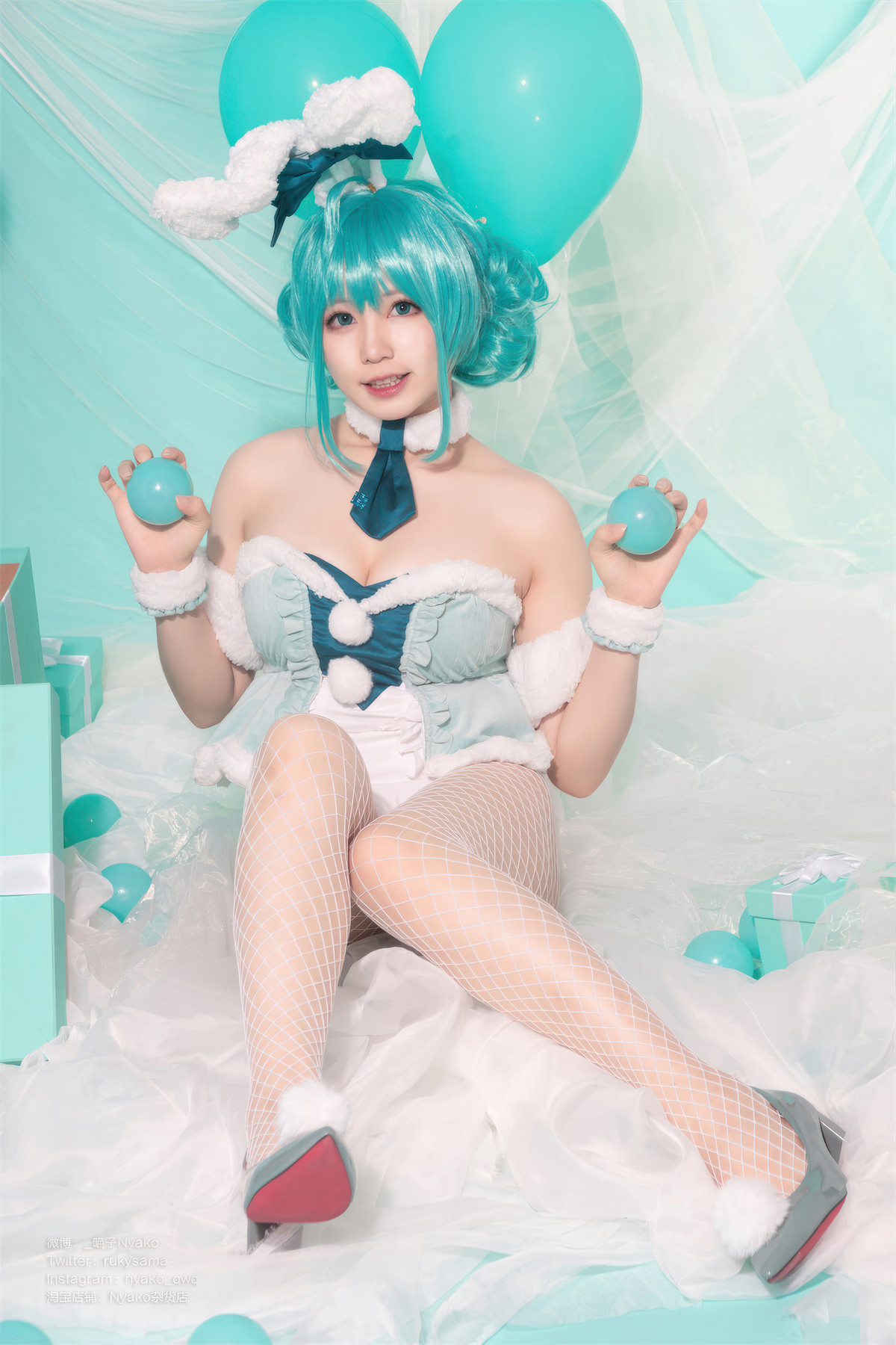 Cosplay Nyako喵子 初音白兔