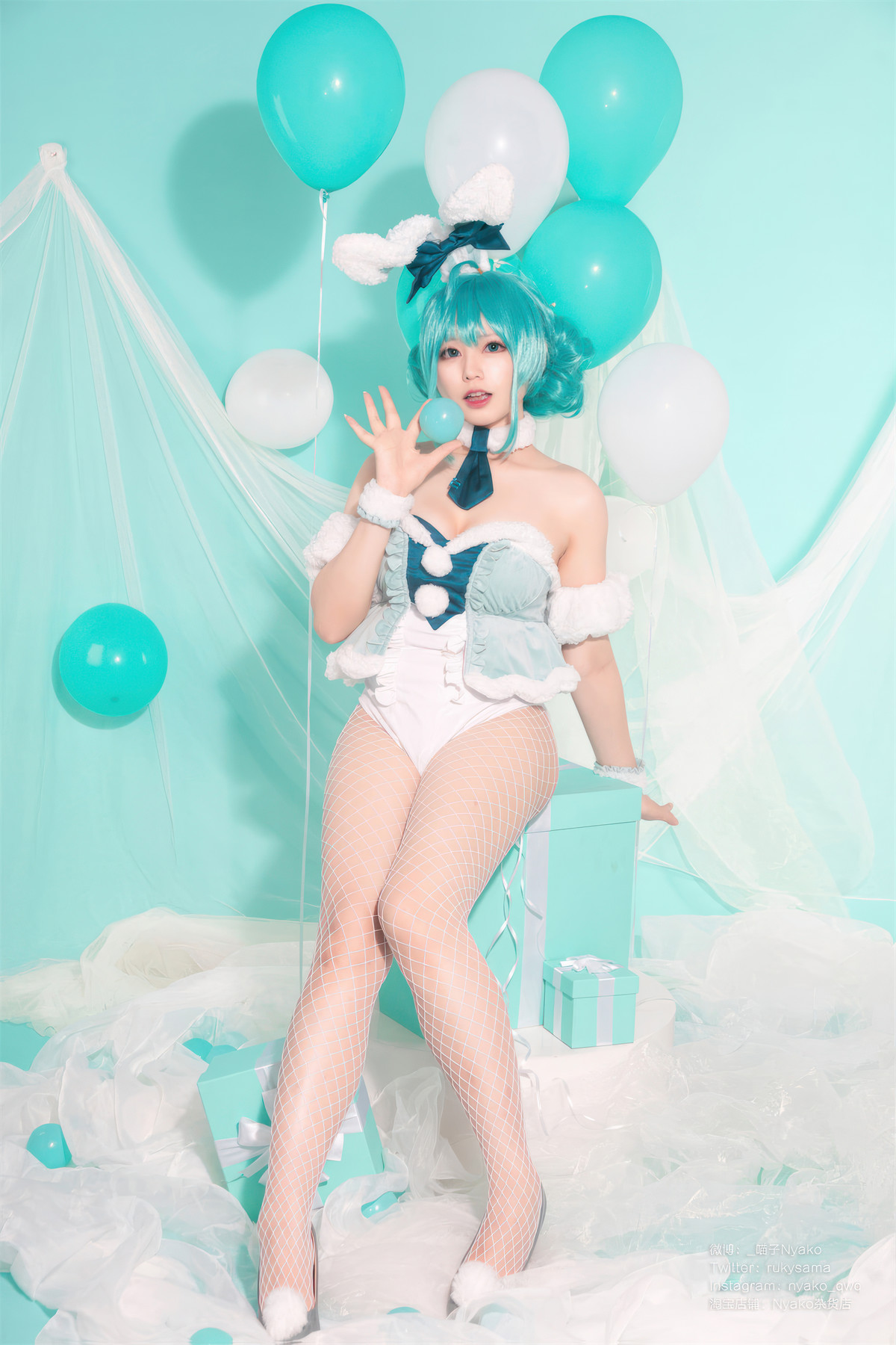 Cosplay Nyako喵子 初音白兔