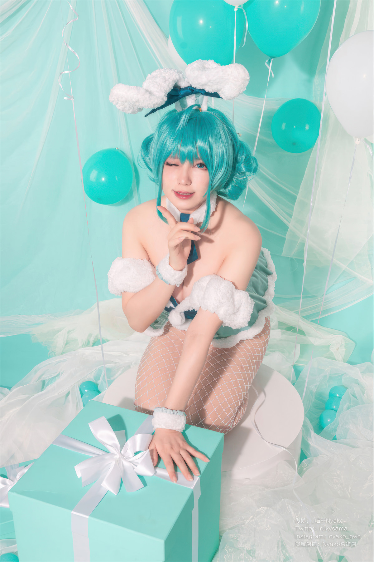 Cosplay Nyako喵子 初音白兔