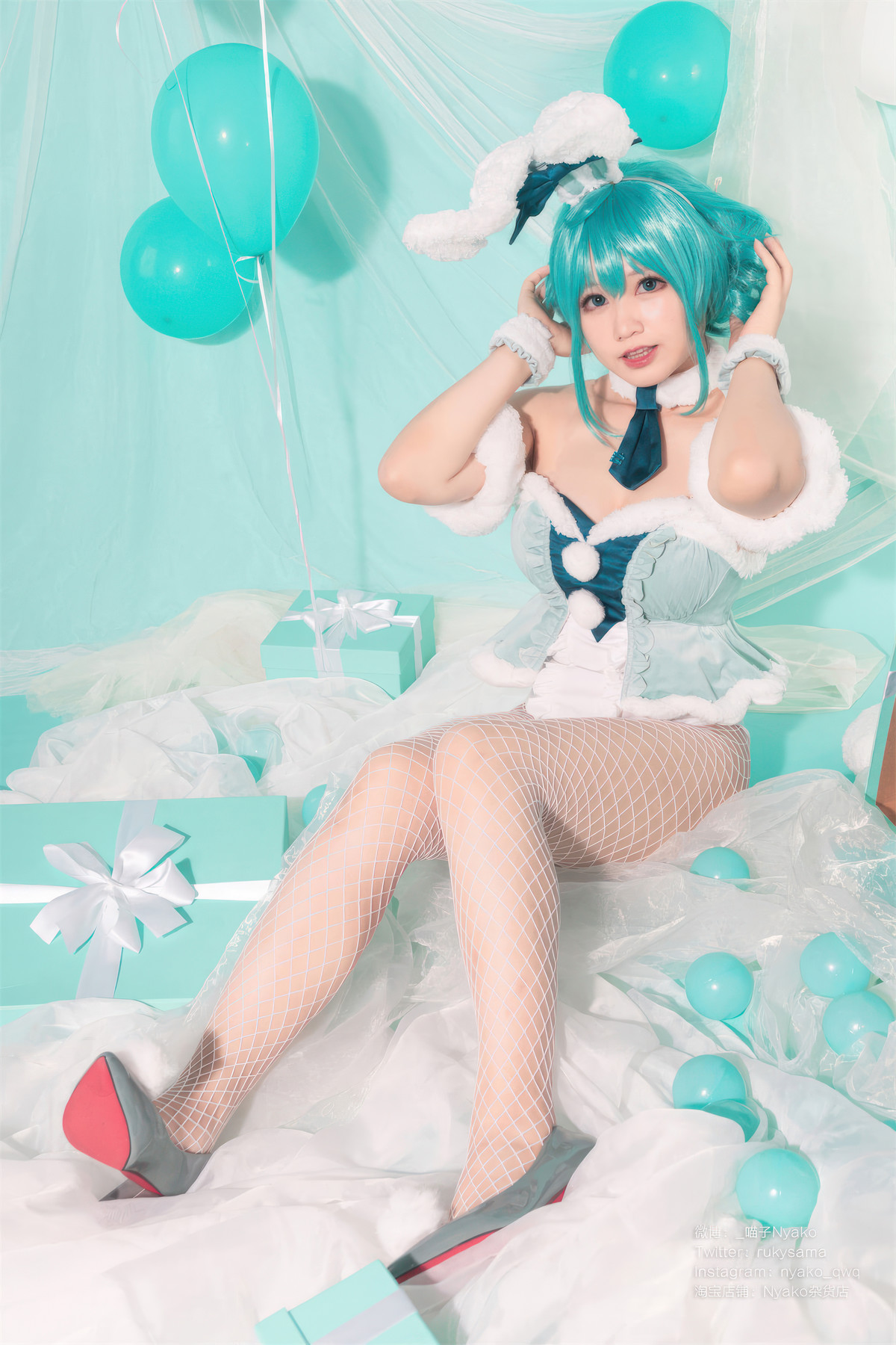 Cosplay Nyako喵子 初音白兔