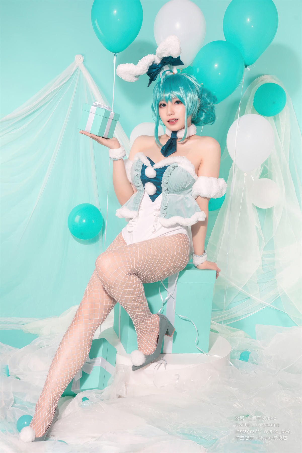 Cosplay Nyako喵子 初音白兔