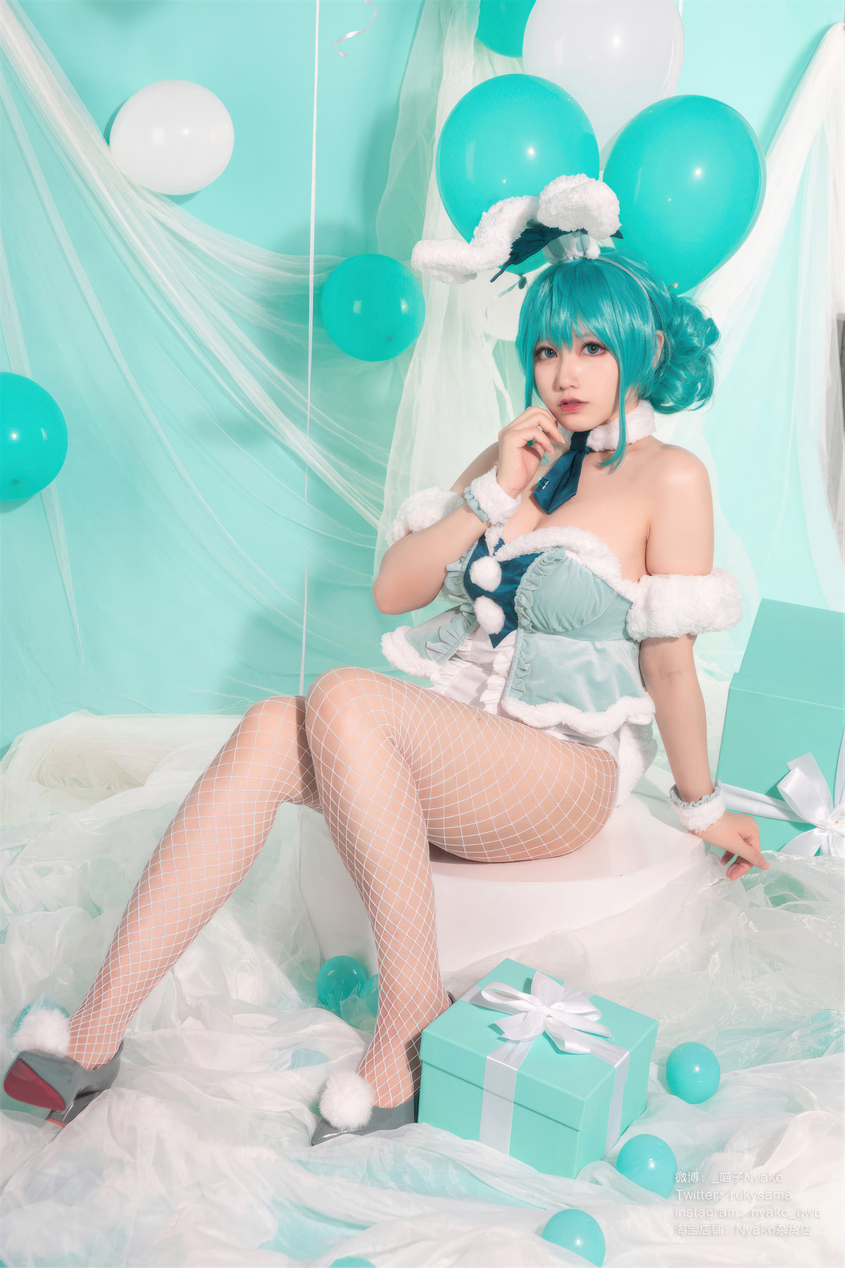 Cosplay Nyako喵子 初音白兔