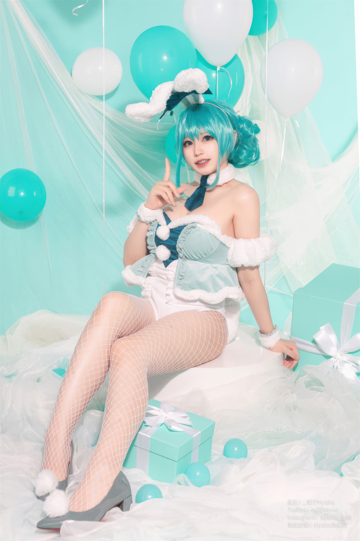 Cosplay Nyako喵子 初音白兔