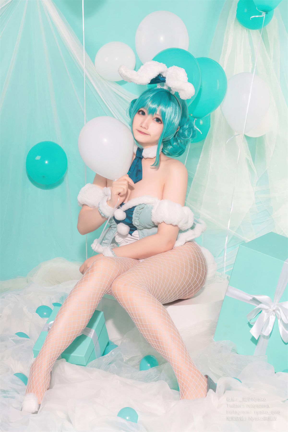 Cosplay Nyako喵子 初音白兔