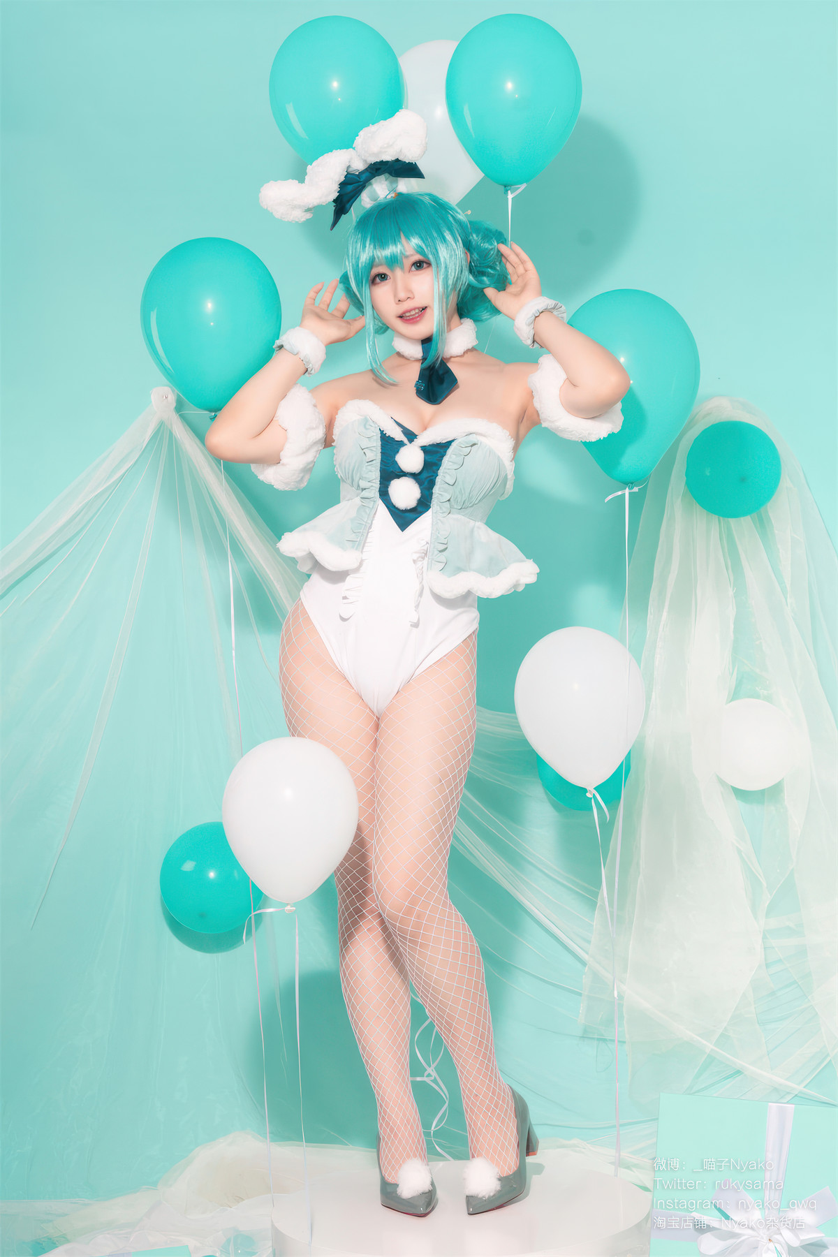 Cosplay Nyako喵子 初音白兔