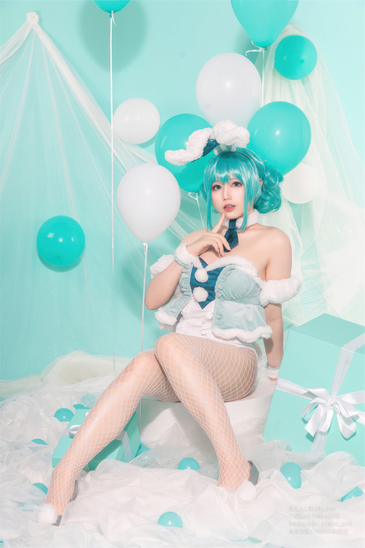 Cosplay Nyako喵子 初音白兔