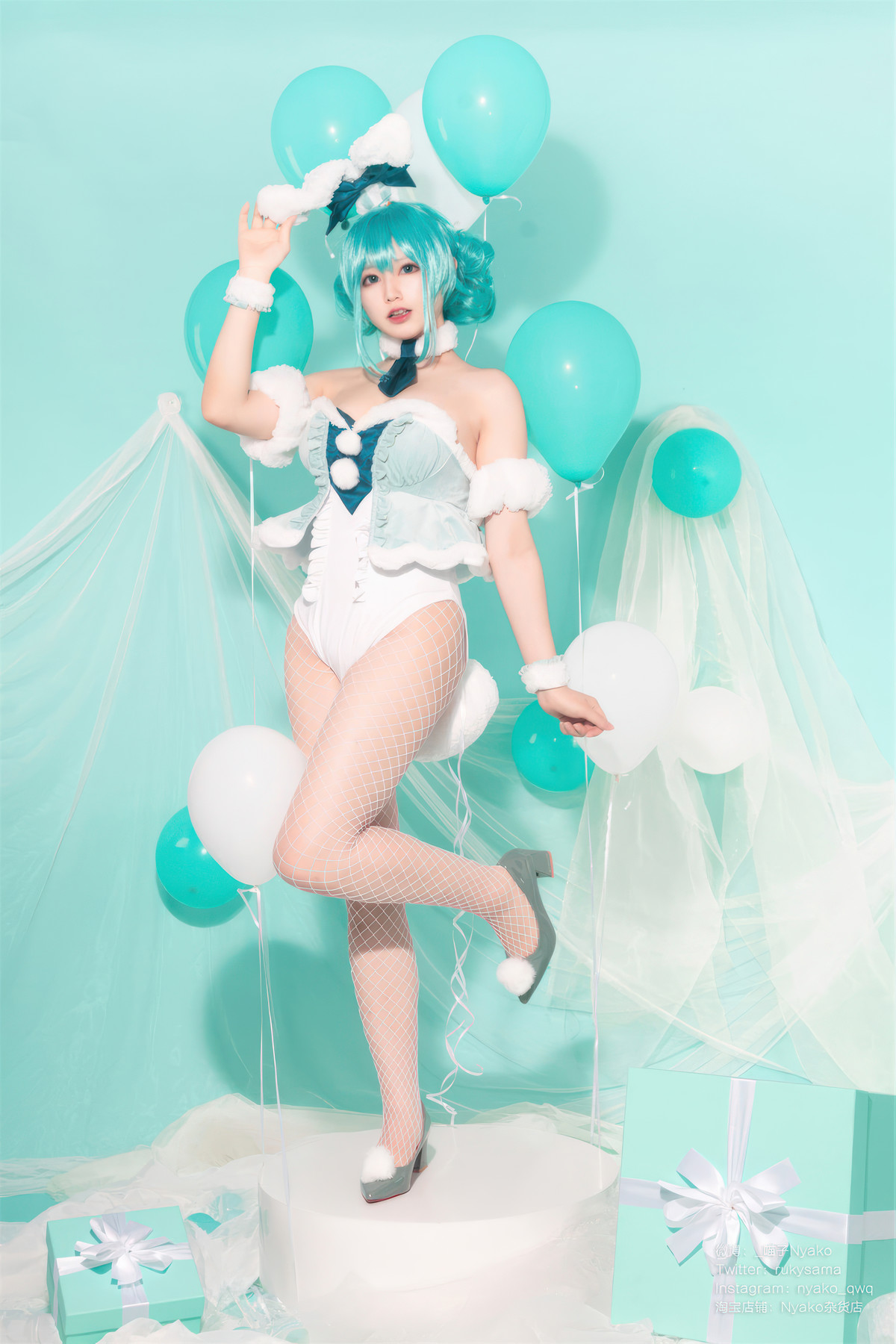 Cosplay Nyako喵子 初音白兔