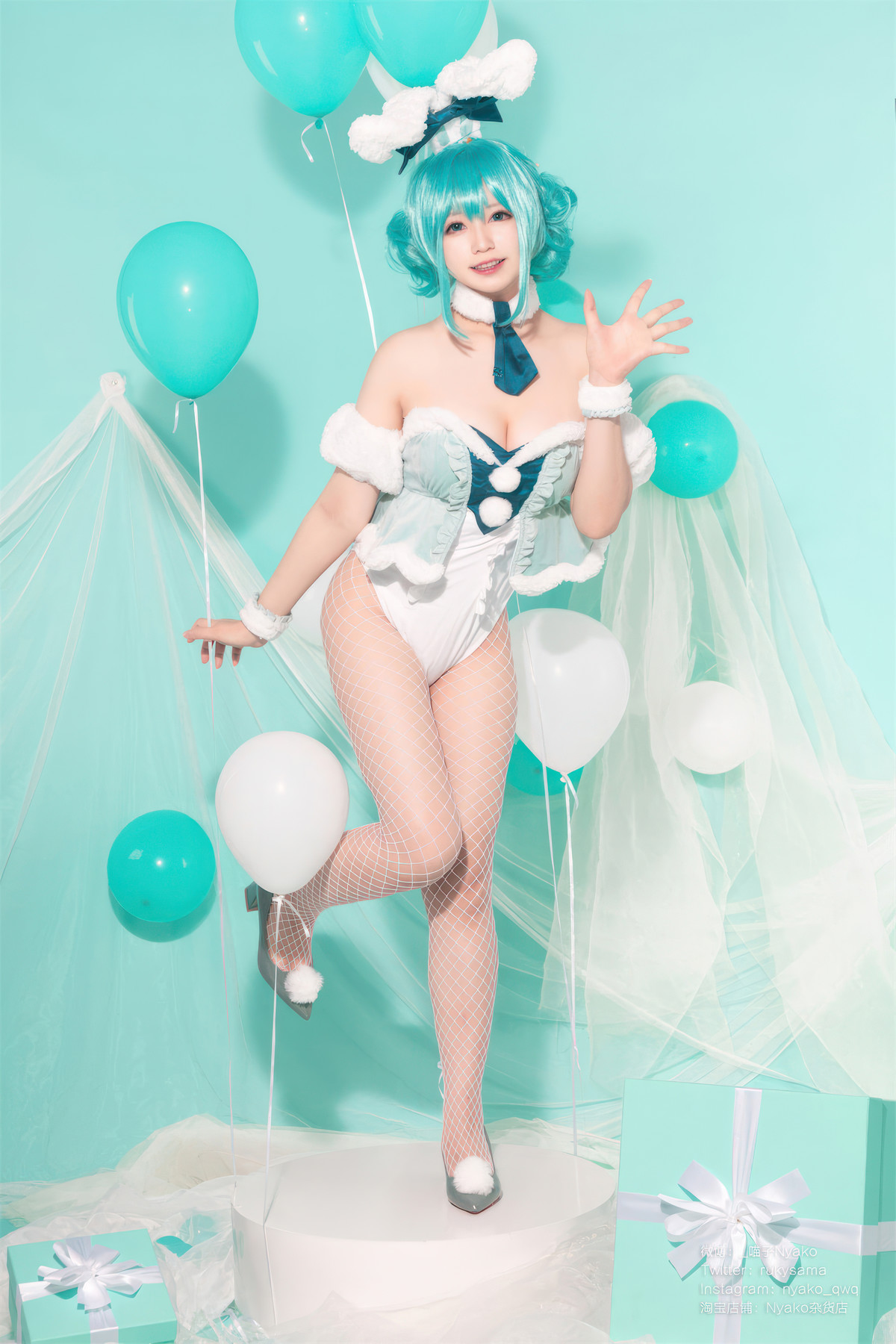 Cosplay Nyako喵子 初音白兔