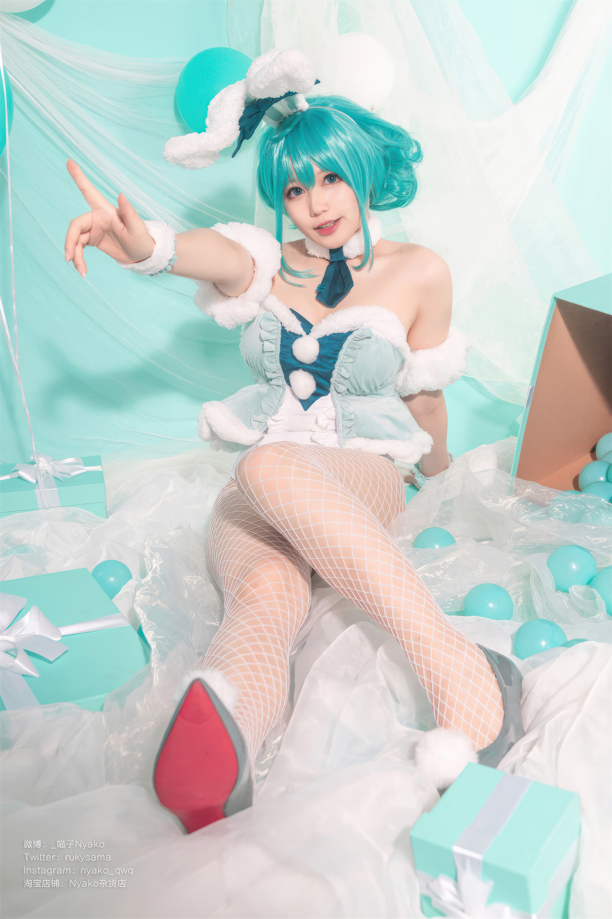 Cosplay Nyako喵子 初音白兔