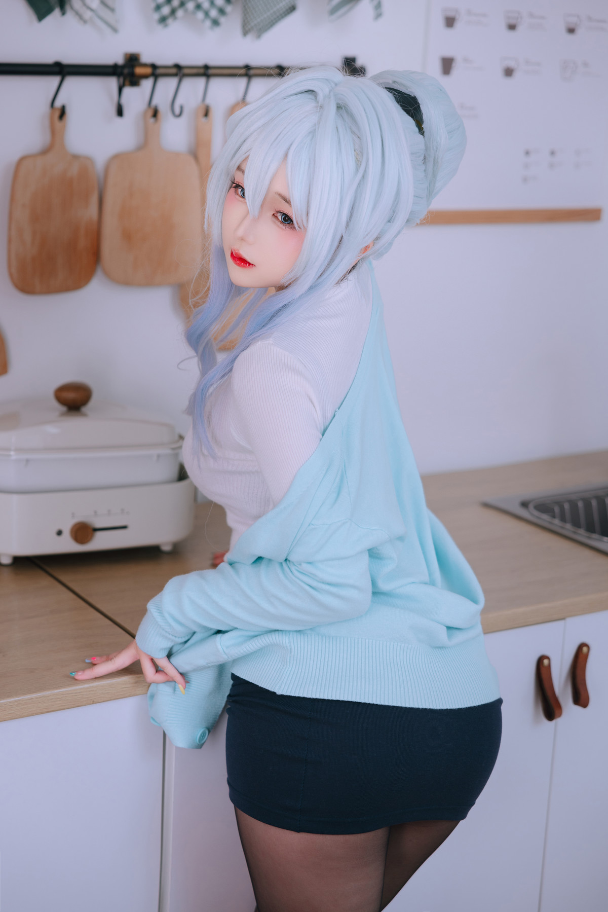 Cosplay Rinaijiao日奈娇 未亡人雪女 Set.03