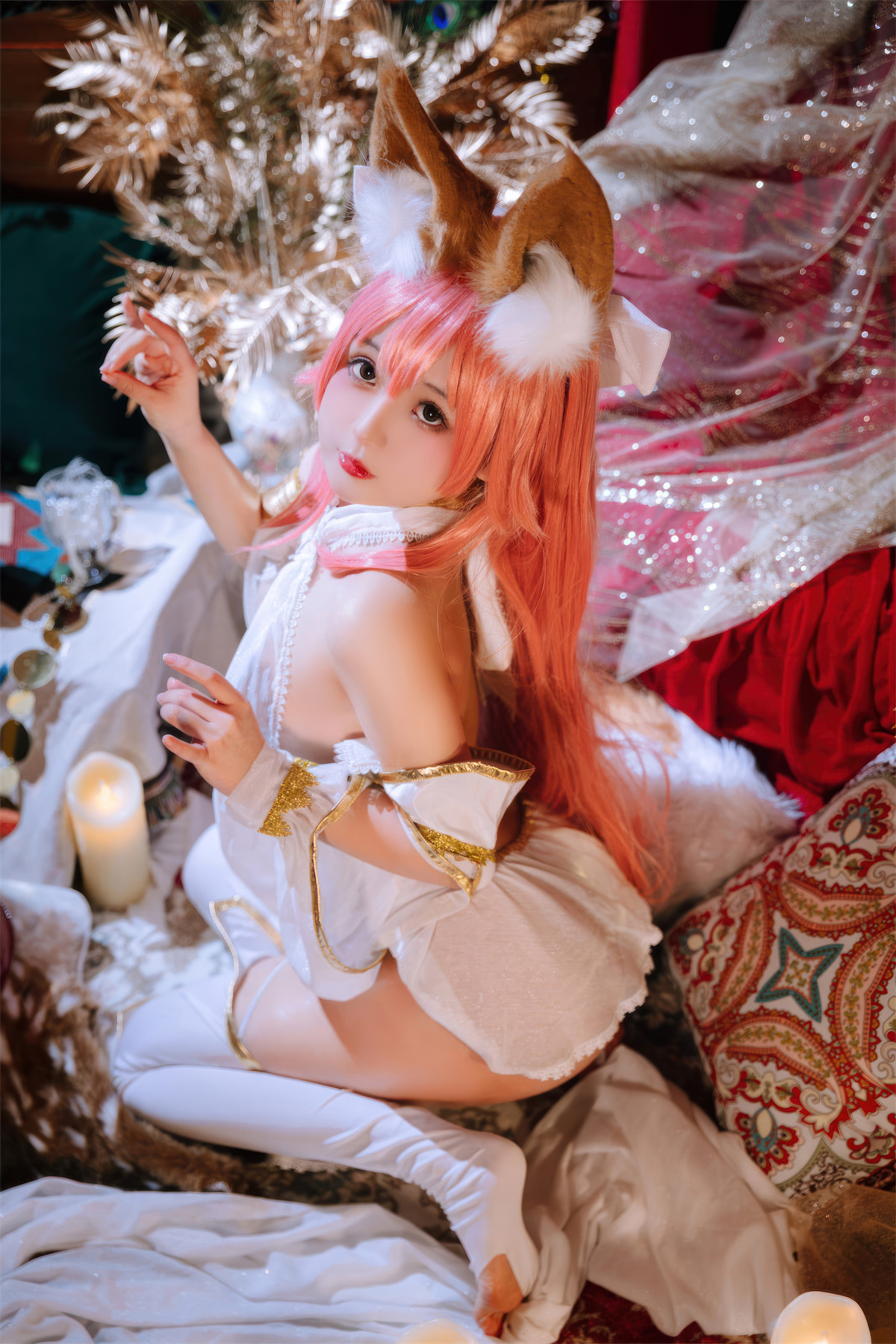 Cosplay Rinaijiao日奈娇 玉藻前舞娘 涂油 Set.01