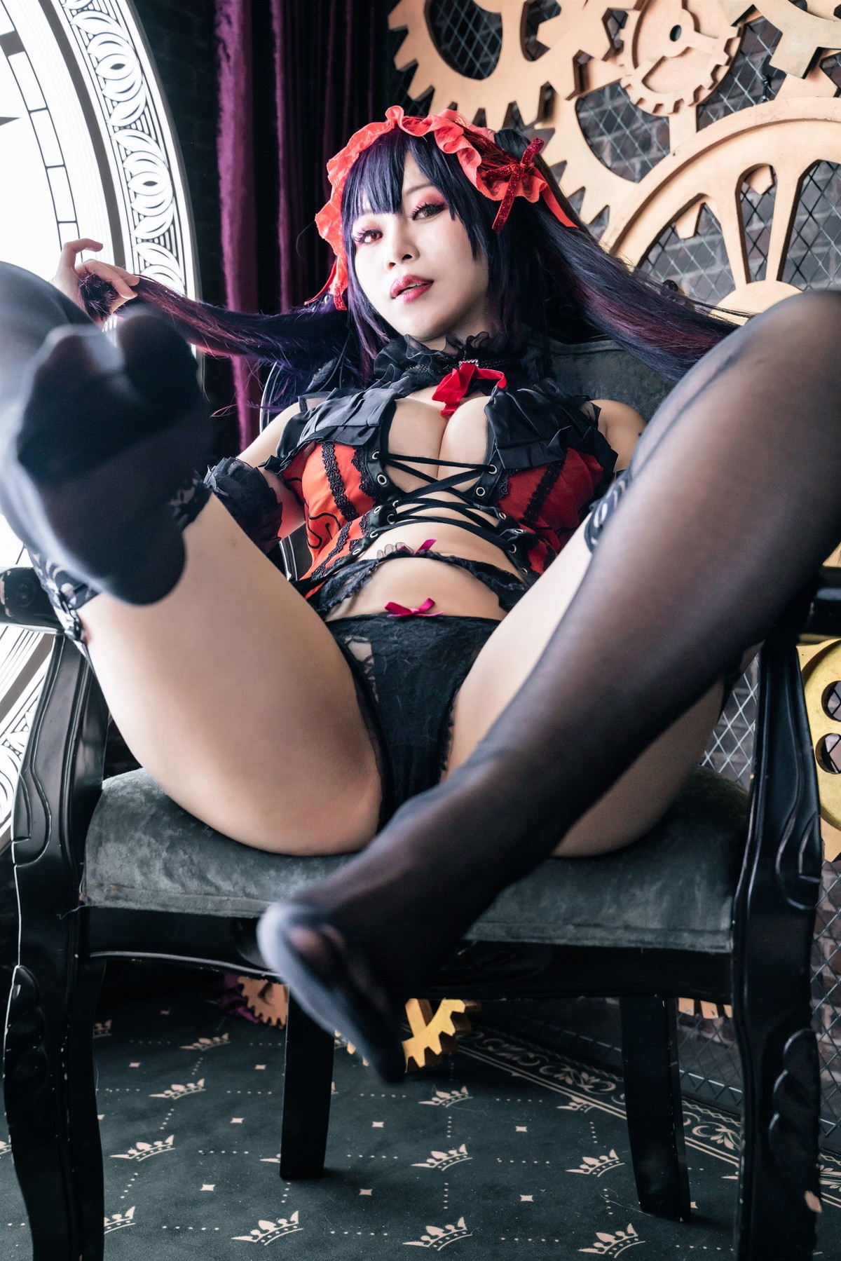 Cosplay 小琪Aki 时崎狂三 Kurumi Tokisaki