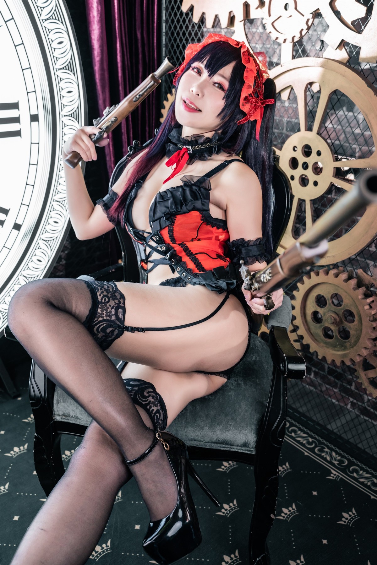 Cosplay 小琪Aki 时崎狂三 Kurumi Tokisaki