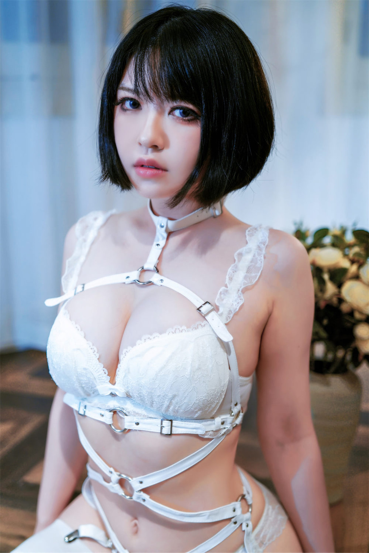 Cosplay 半半子 纯白