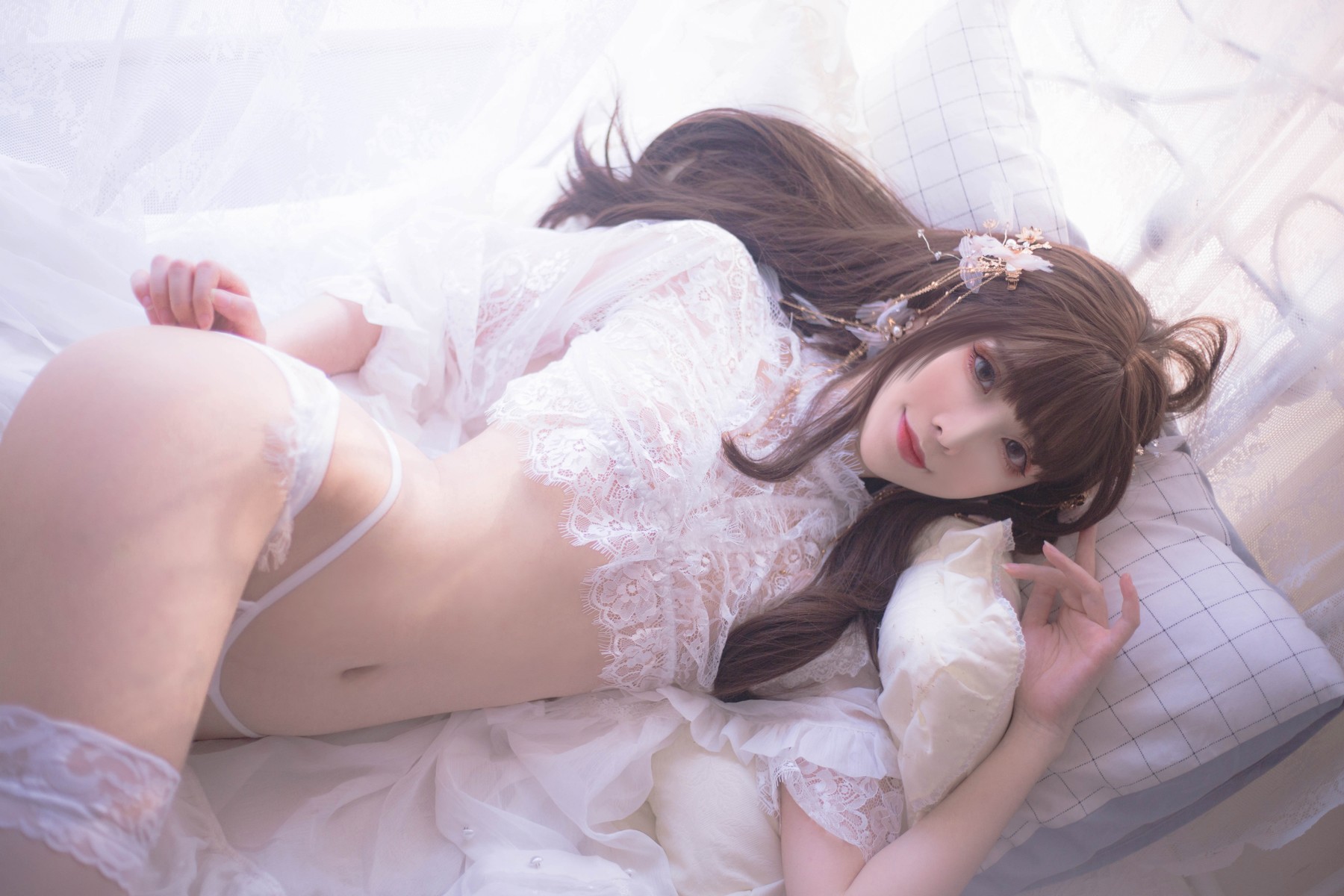 Cosplay 翎柒菜菜 白色流云