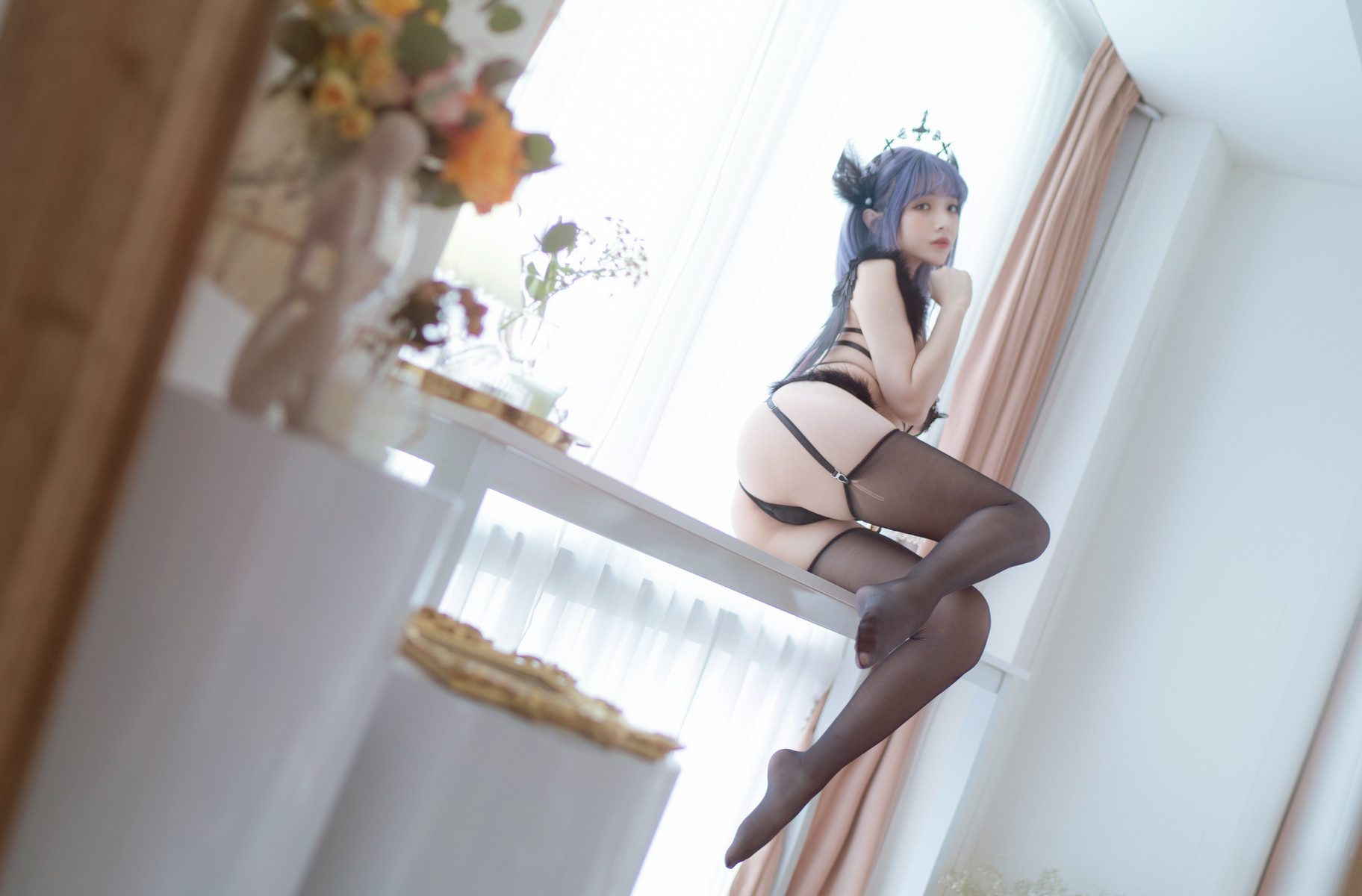 Cosplay 雯妹不讲道理 黑色天使