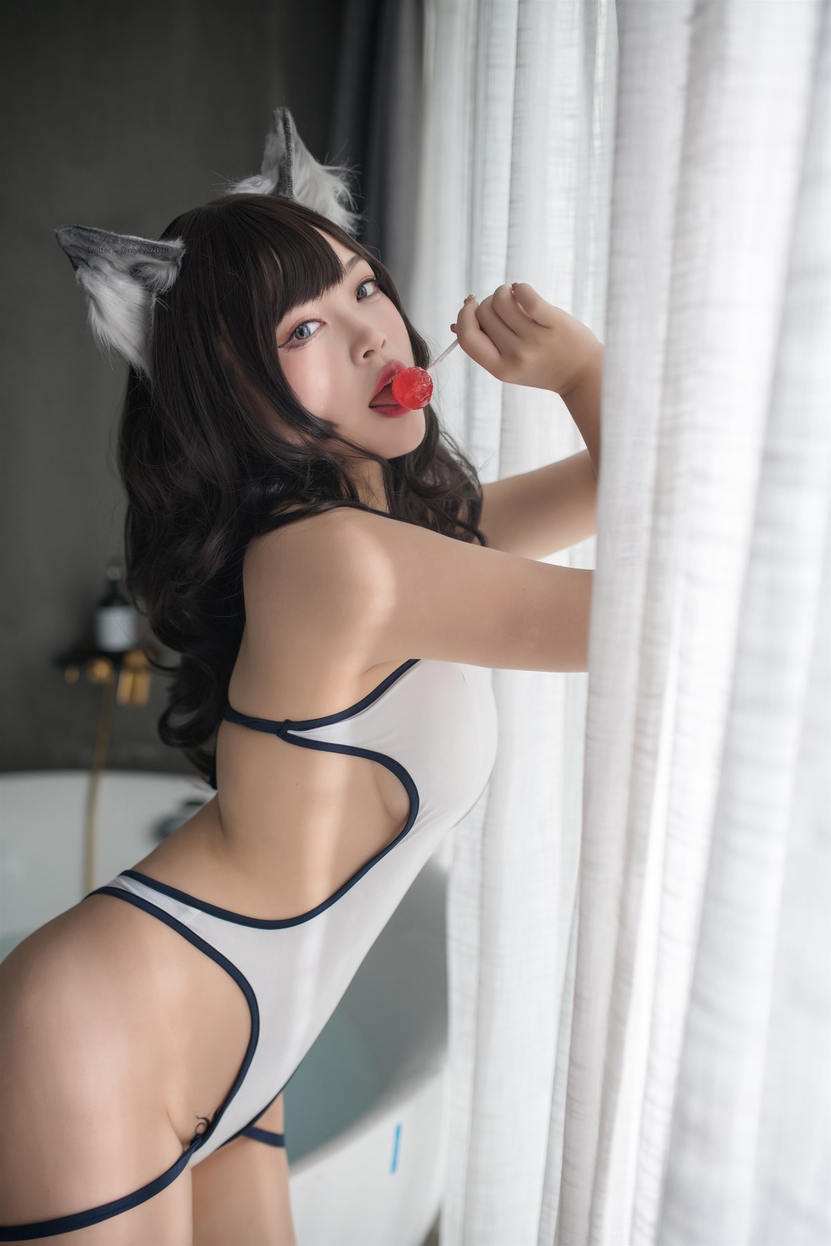 萌系小姐姐 Cosplay 白烨 室内