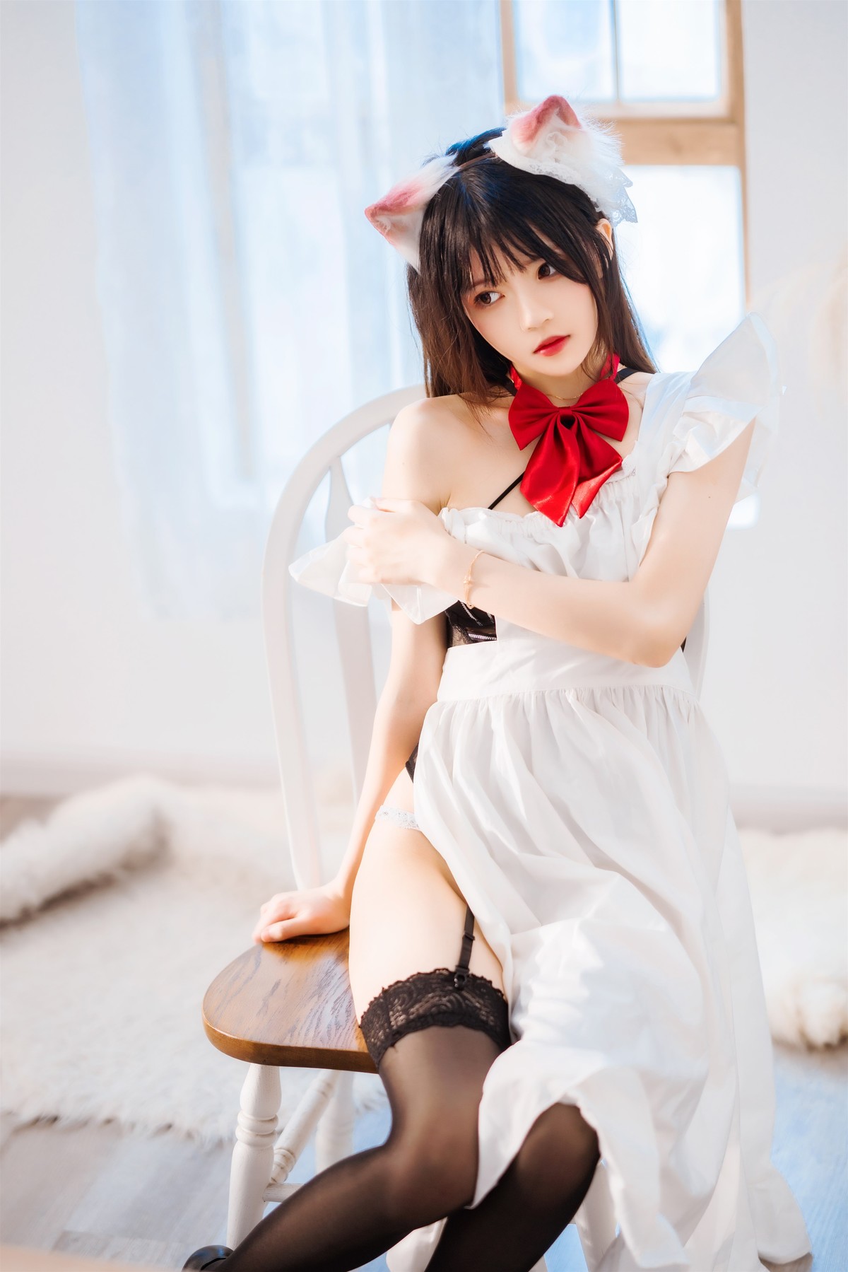 桜桃喵 Cosplay 长裙妹抖