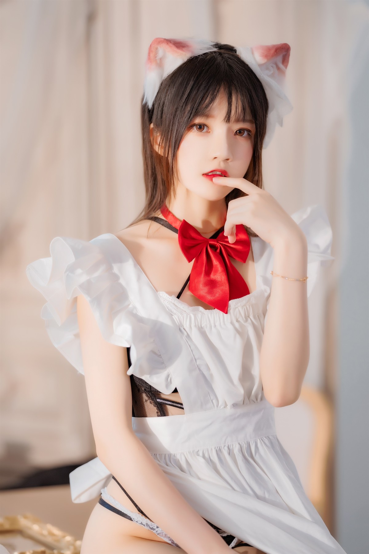 桜桃喵 Cosplay 长裙妹抖