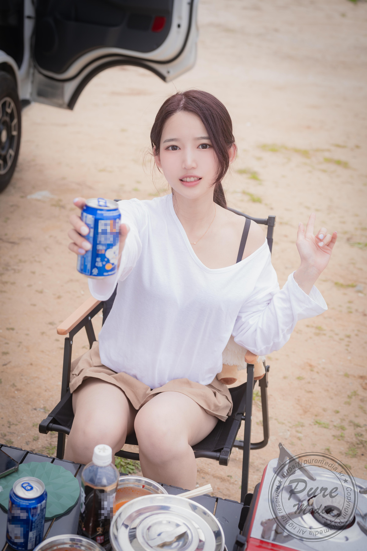 Yeha 예하, PURE MEDIA Vol.287 “Sex Vacation in Camping Car” Set.03