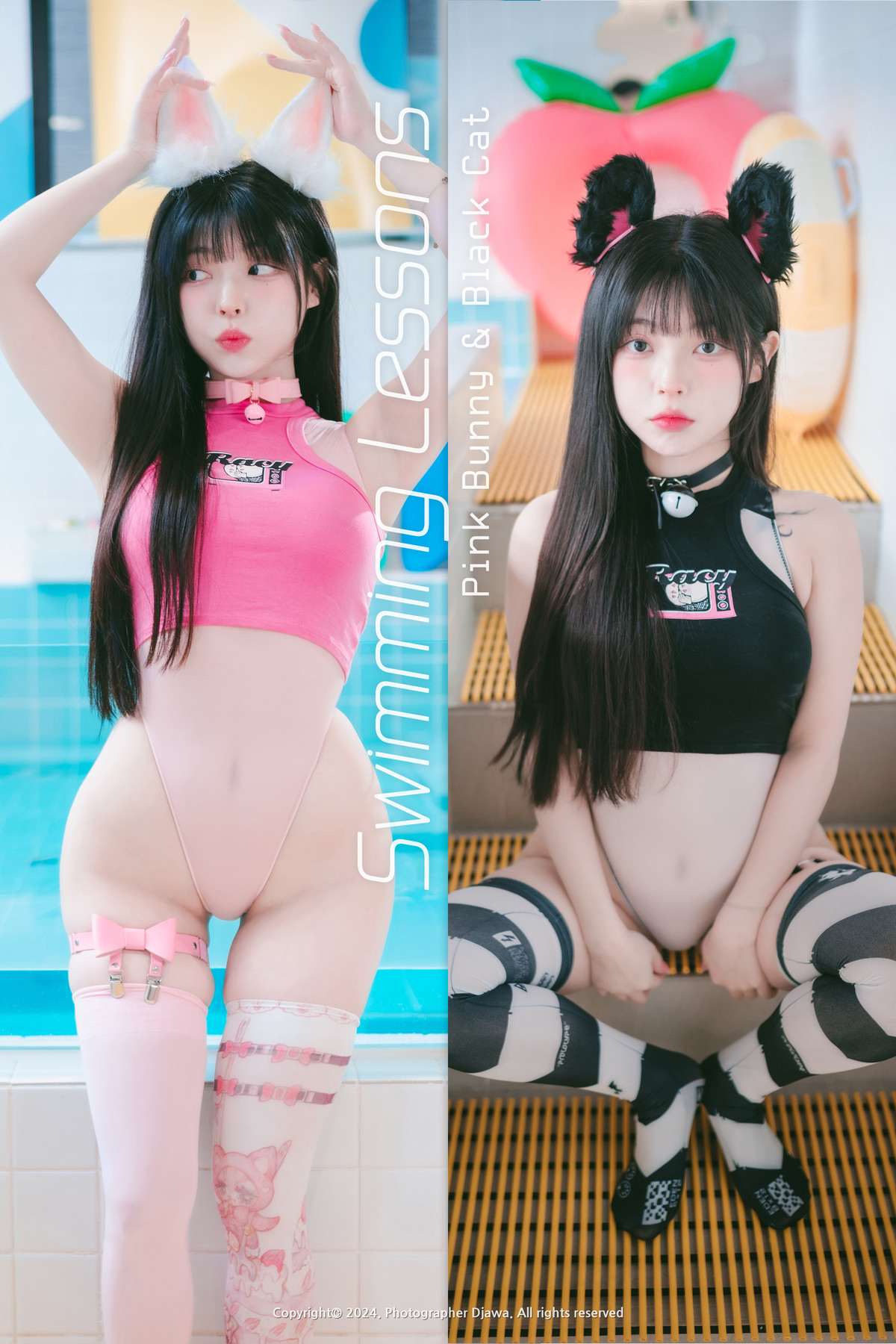 Yudi 유디, DJAWA “Pink Bunny & Black Cat” Set.01