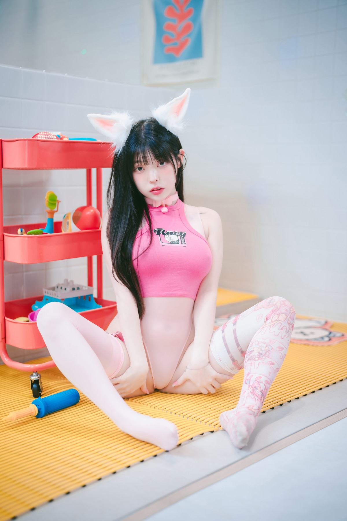 Yudi 유디, DJAWA “Pink Bunny & Black Cat” Set.01