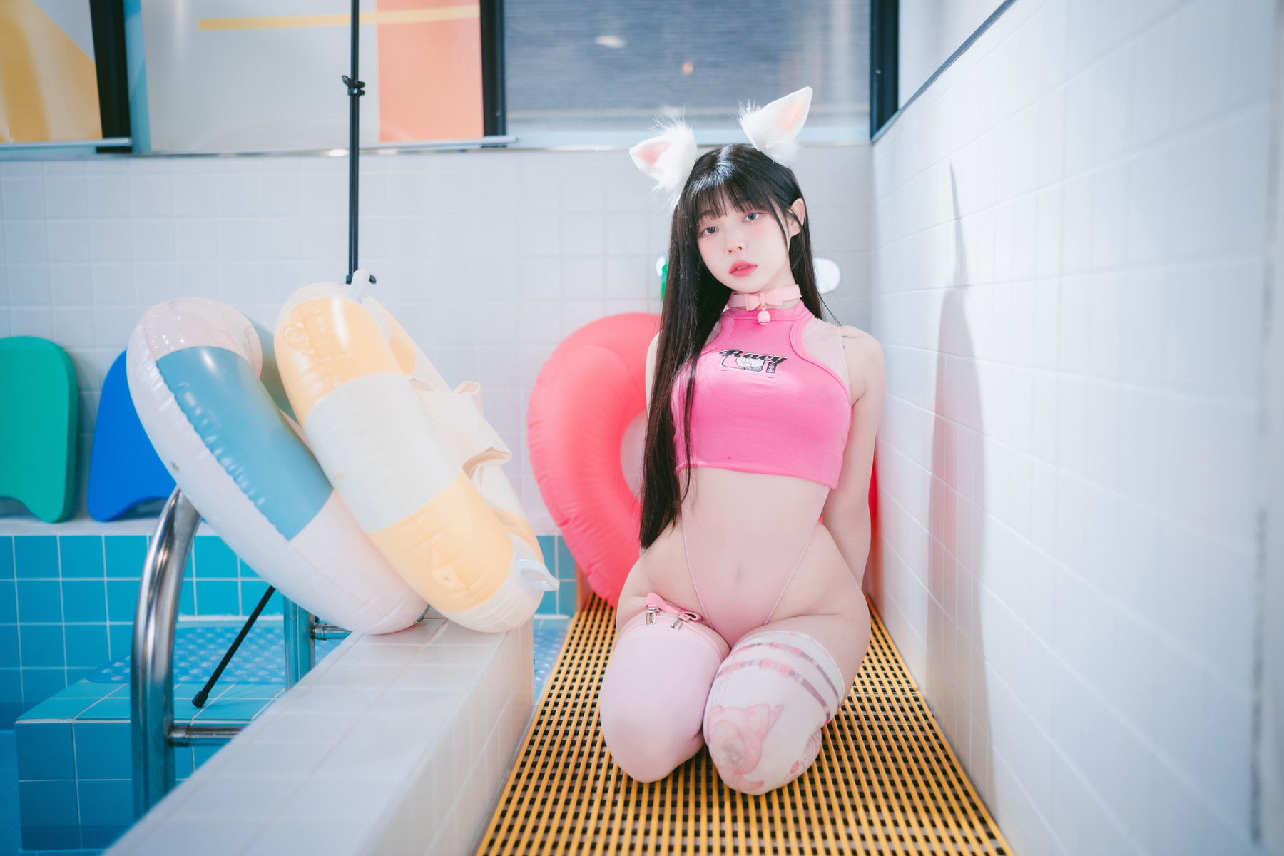 Yudi 유디, DJAWA “Pink Bunny & Black Cat” Set.02