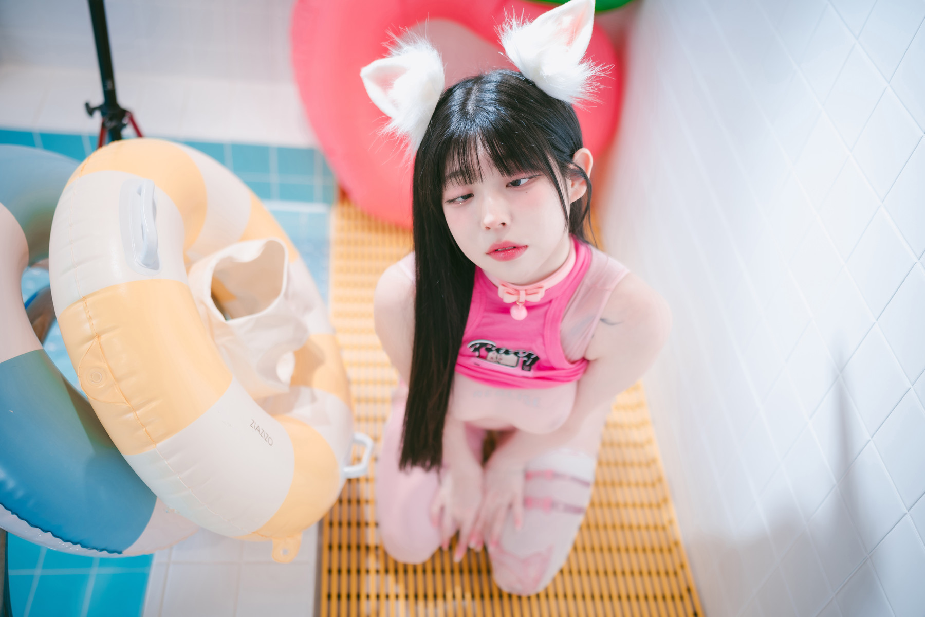 Yudi 유디, DJAWA “Pink Bunny & Black Cat” Set.02