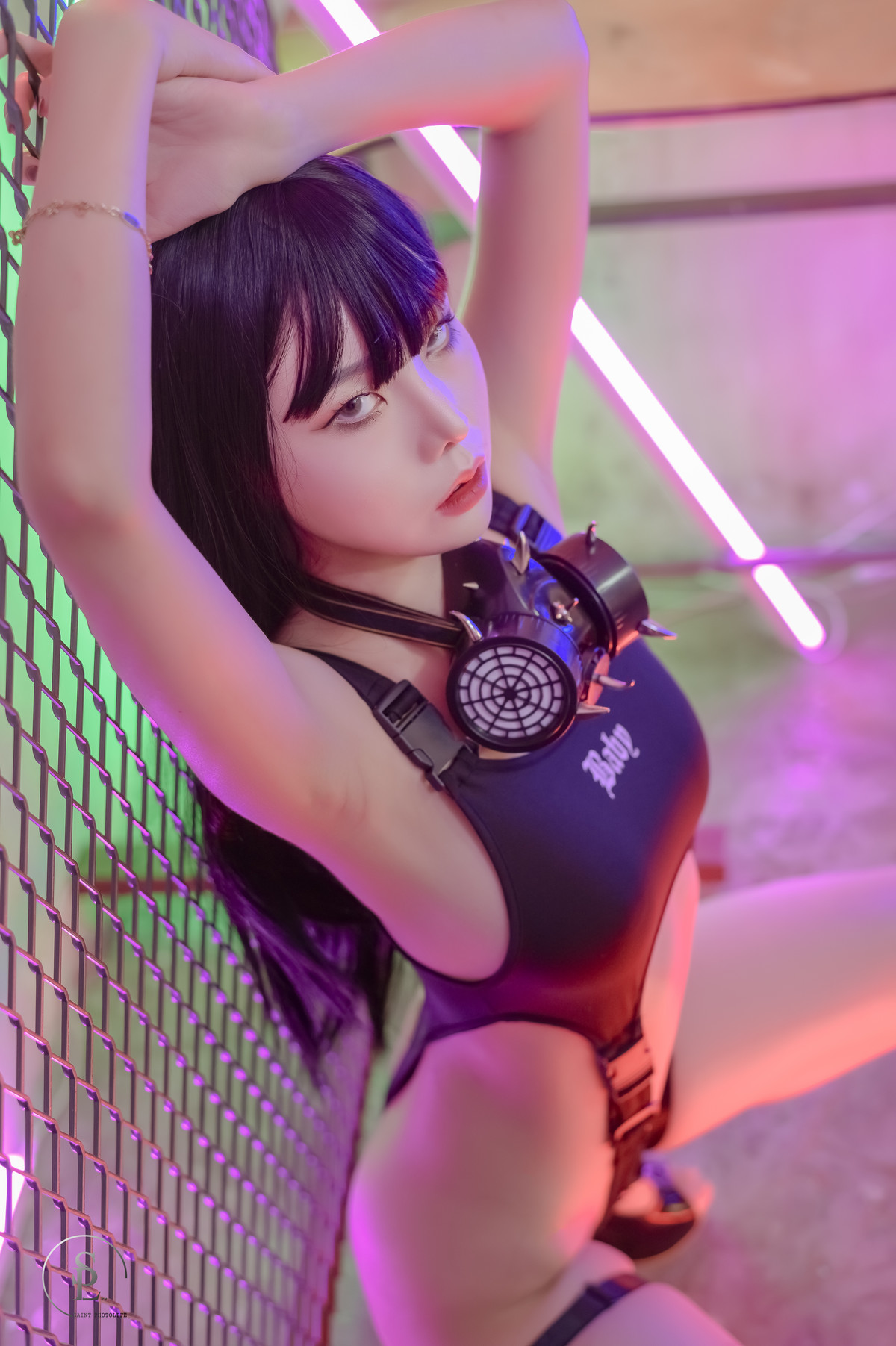 Yuna 유나, Saint PhotoLife Vol.46 Cyber Punk Set.01