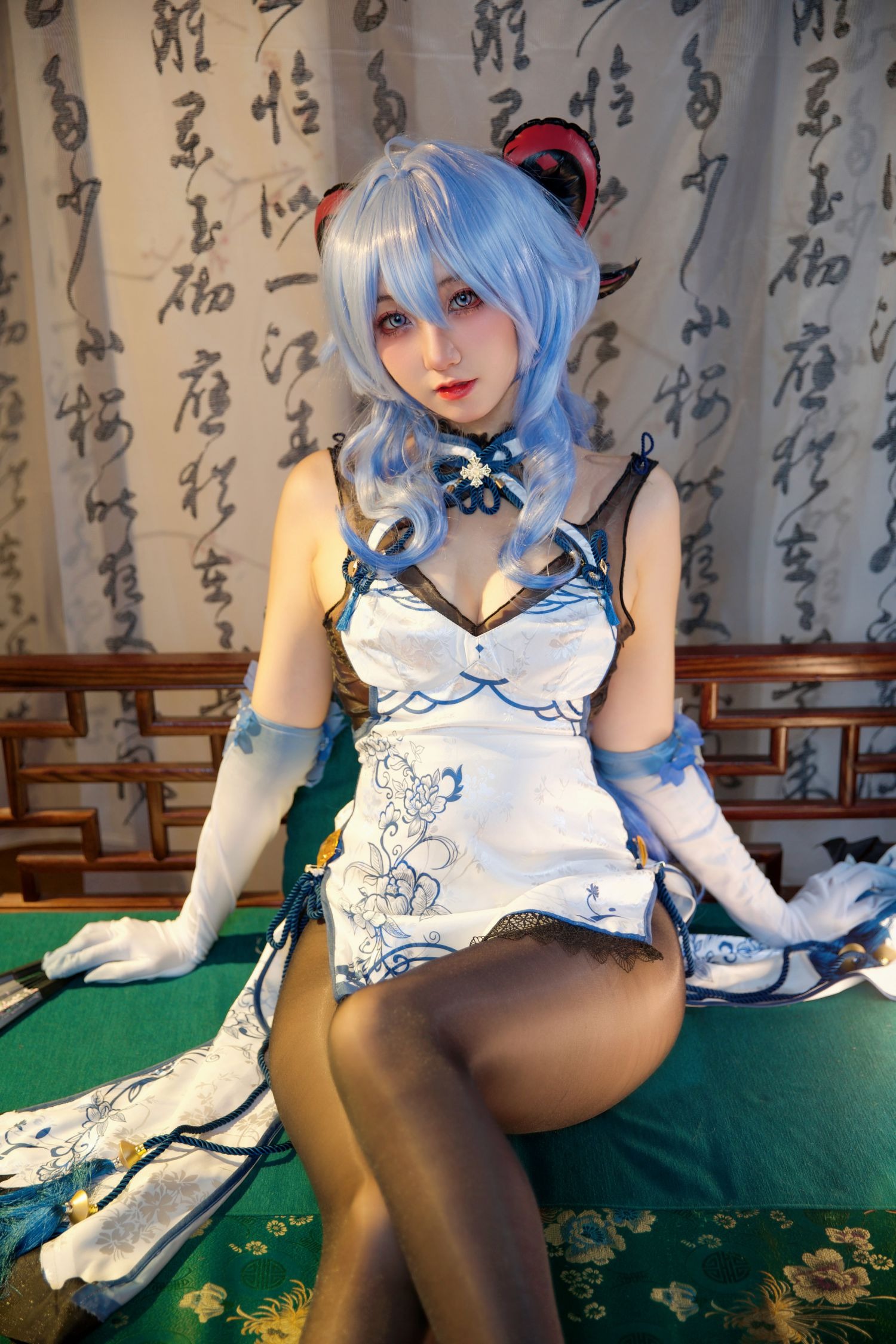 屑雪雪鸭 - 甘雨青花瓷旗袍