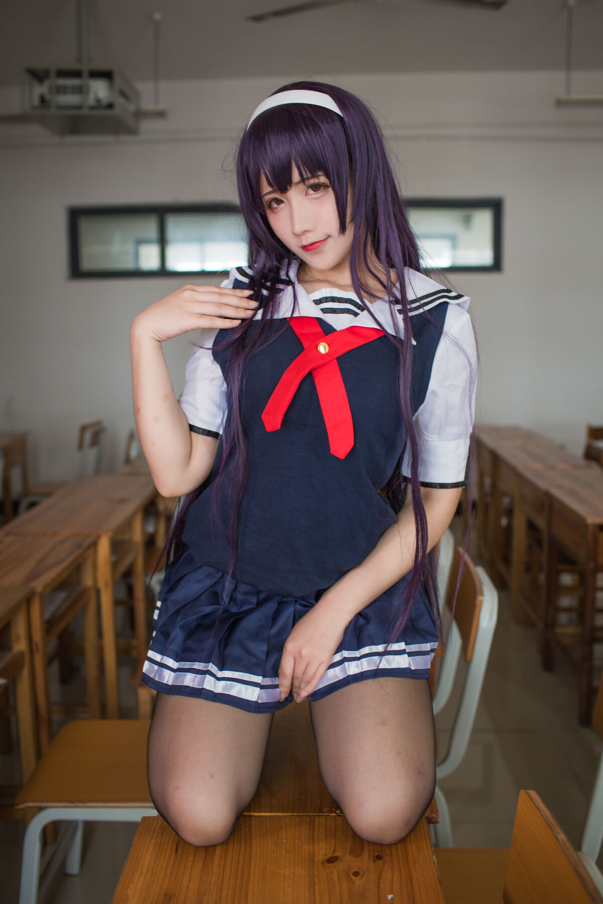 Coser@九曲Jean – 霞之丘诗羽夏季校服