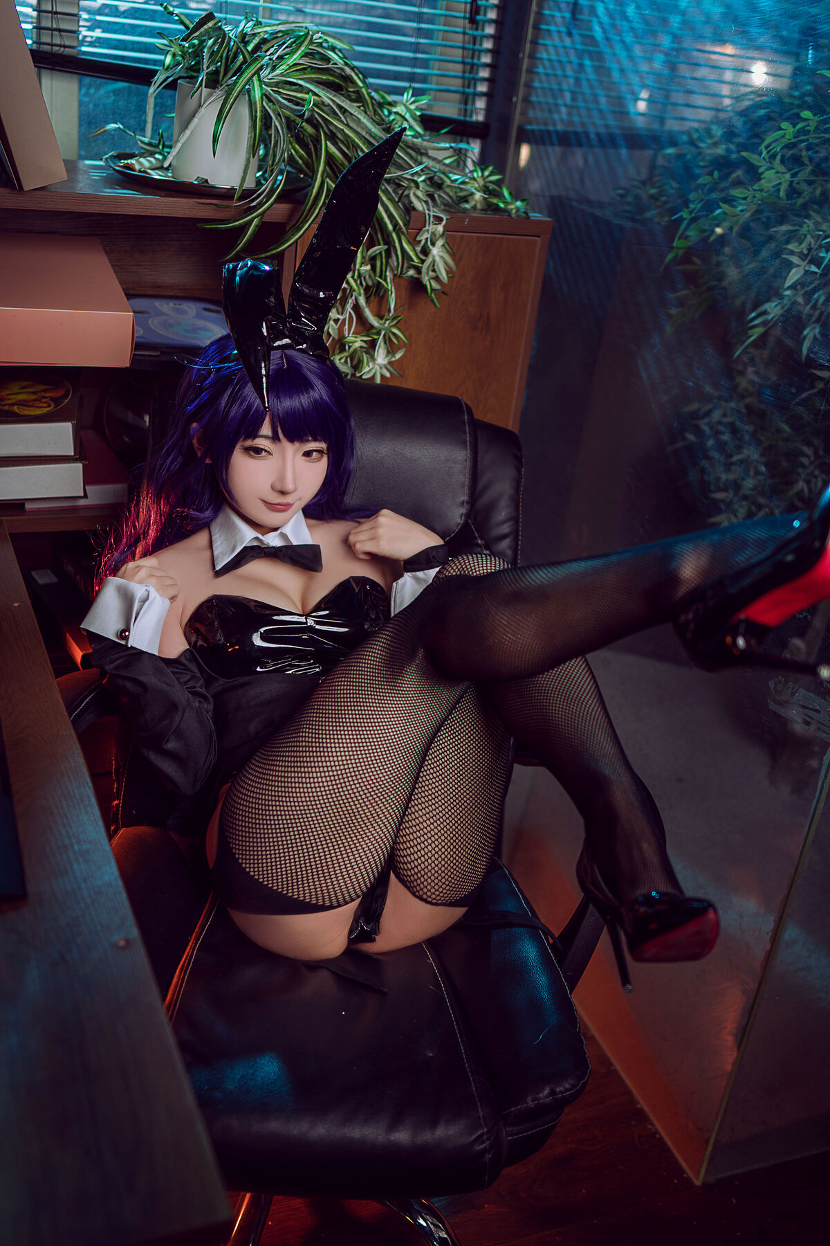 Coser@是三不是世w No.032 喜多川海梦 紫发兔女郎