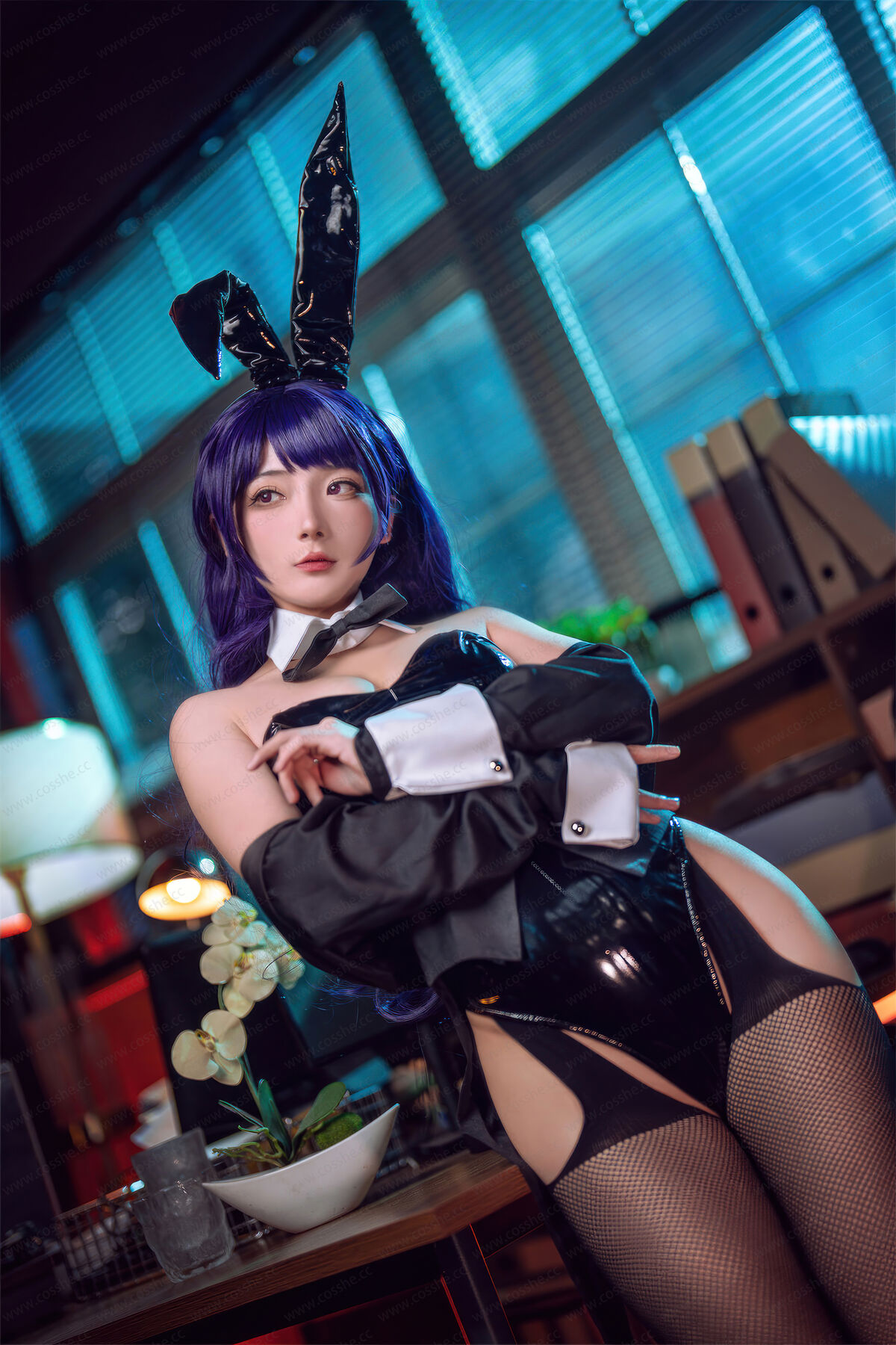 Coser@是三不是世w No.032 喜多川海梦 紫发兔女郎