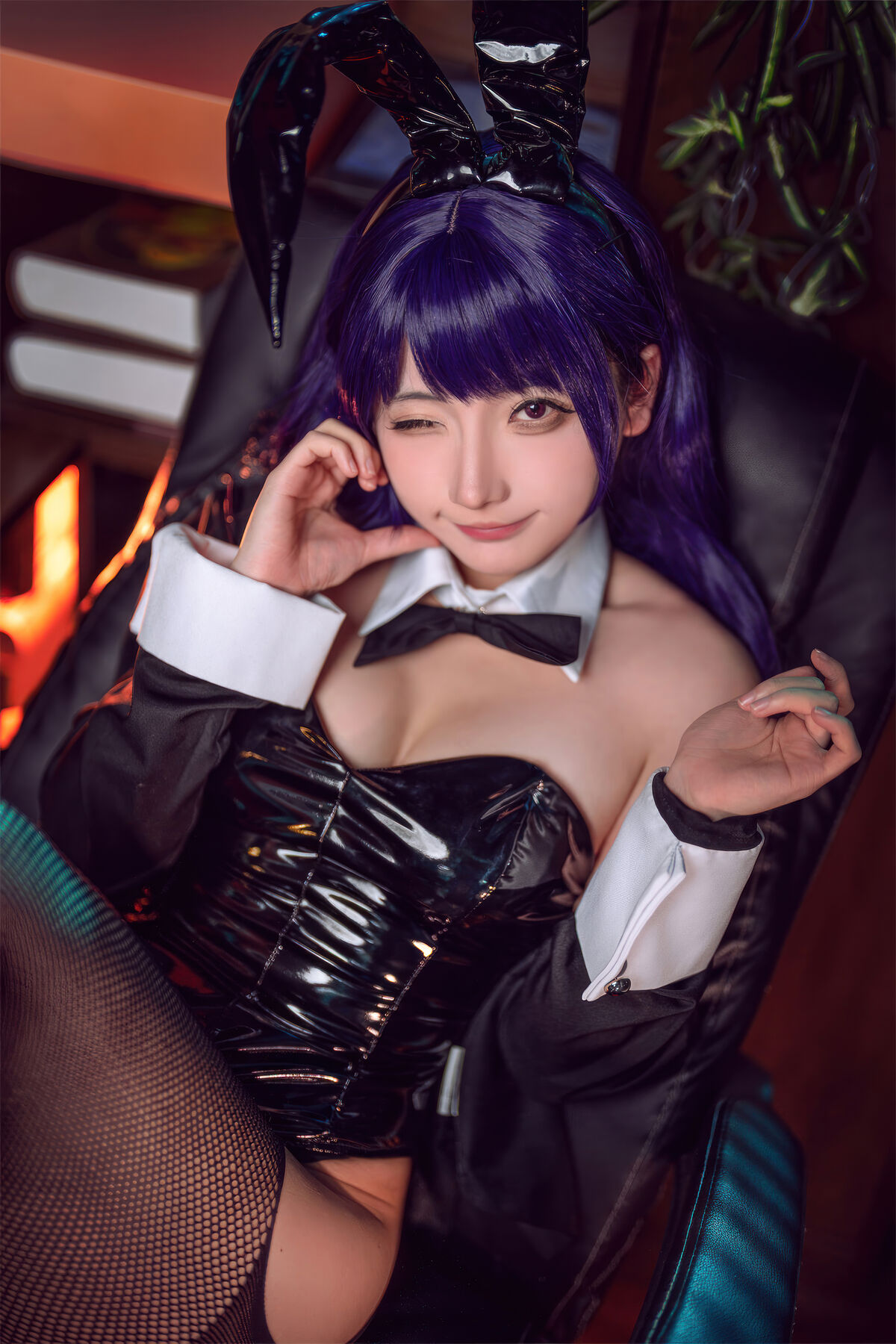 Coser@是三不是世w No.032 喜多川海梦 紫发兔女郎