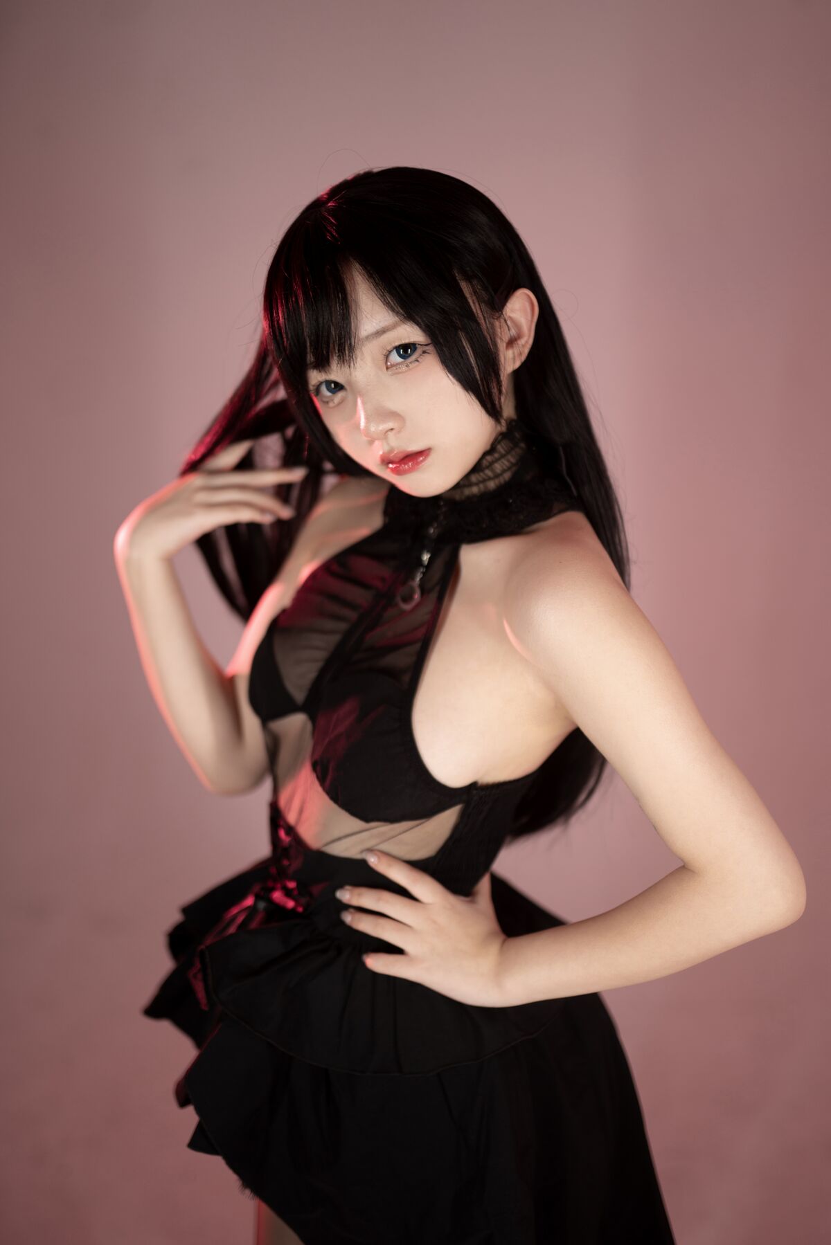 Coser@花铃 – 黑丝燕尾礼服