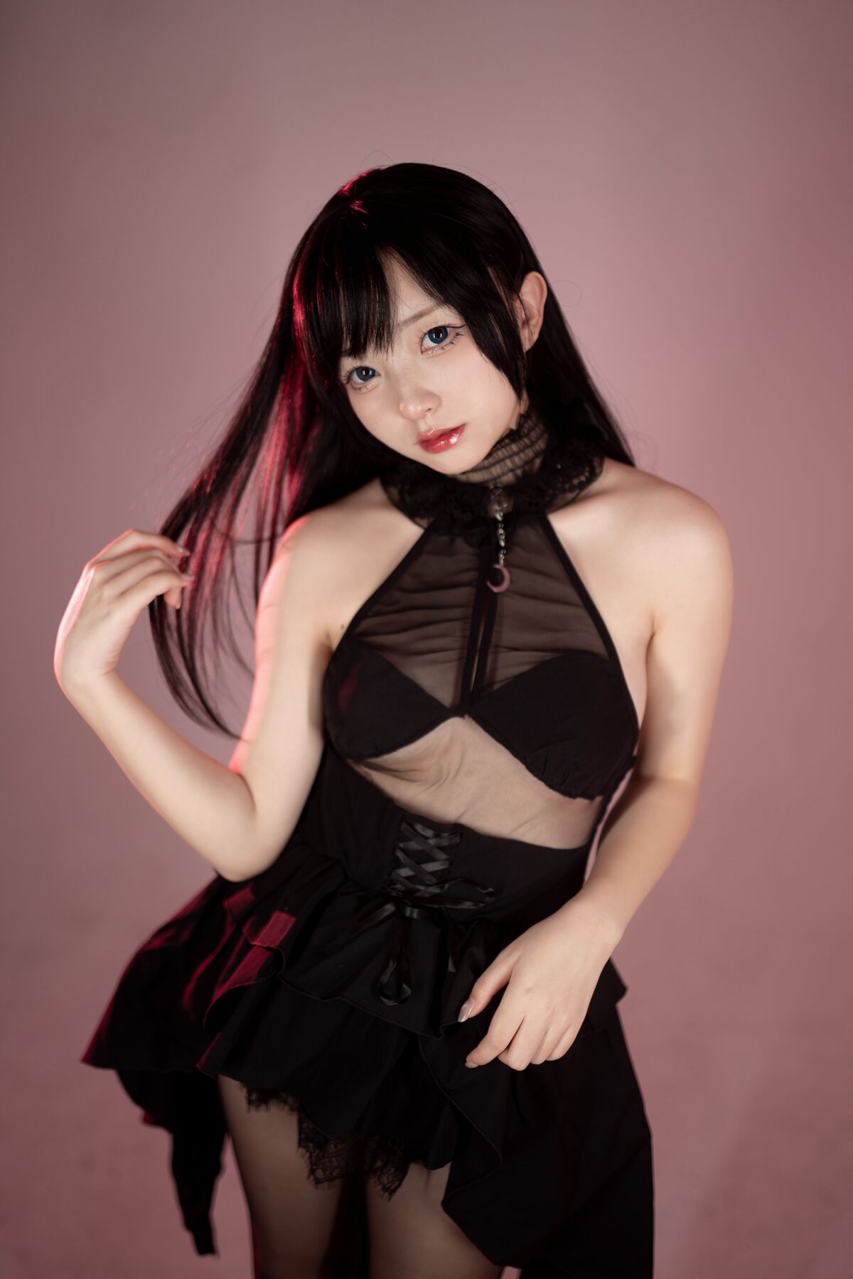 Coser@花铃 – 黑丝燕尾礼服