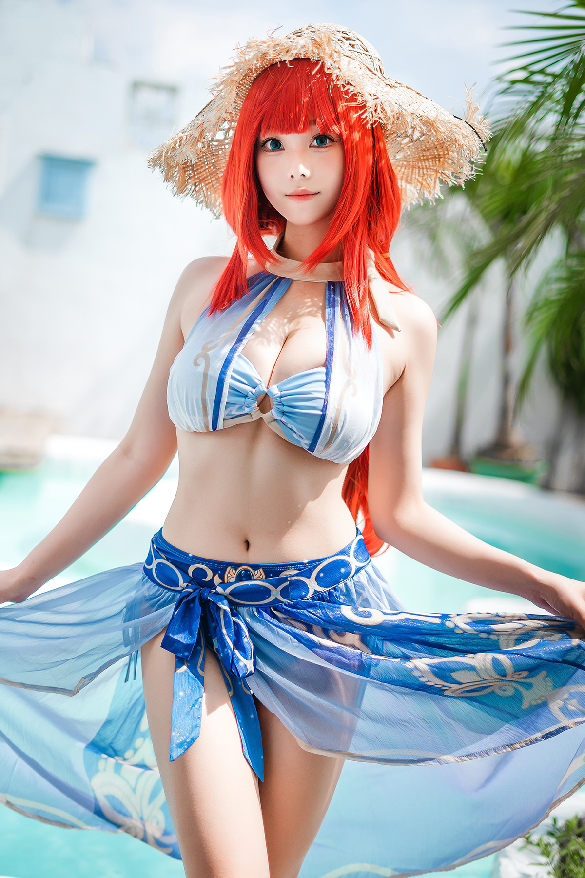 Coser@蜜汁猫裘 – 原神 妮露泳装