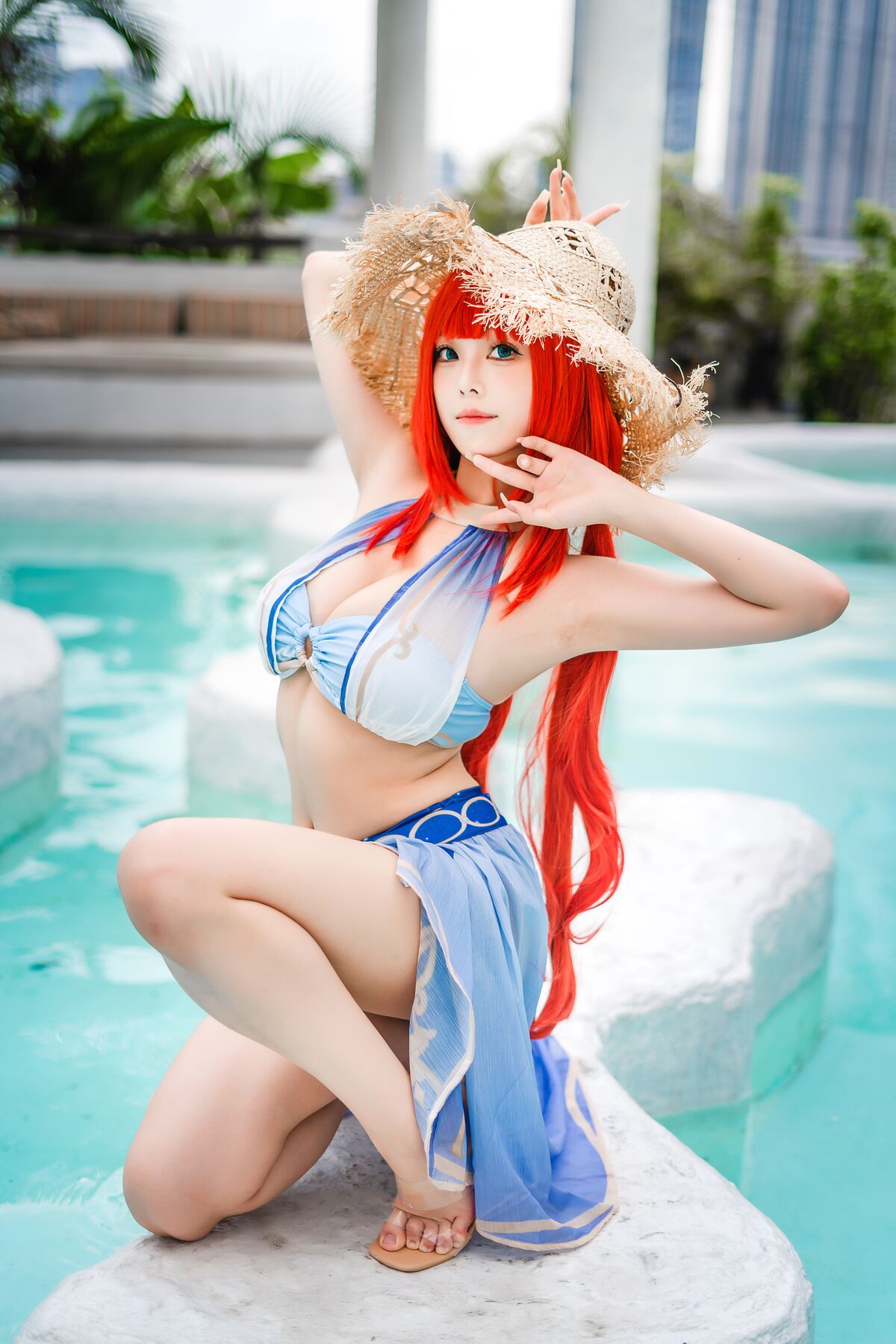 Coser@蜜汁猫裘 – 原神 妮露泳装