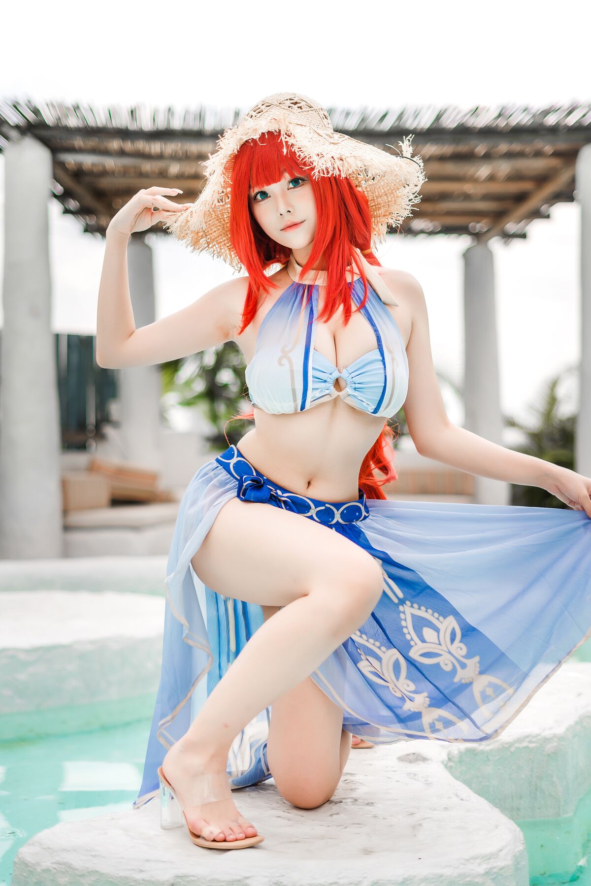 Coser@蜜汁猫裘 – 原神 妮露泳装
