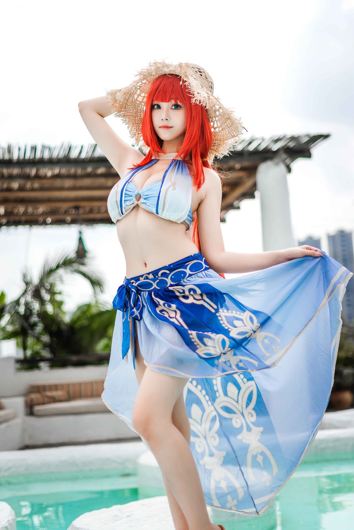 Coser@蜜汁猫裘 – 原神 妮露泳装