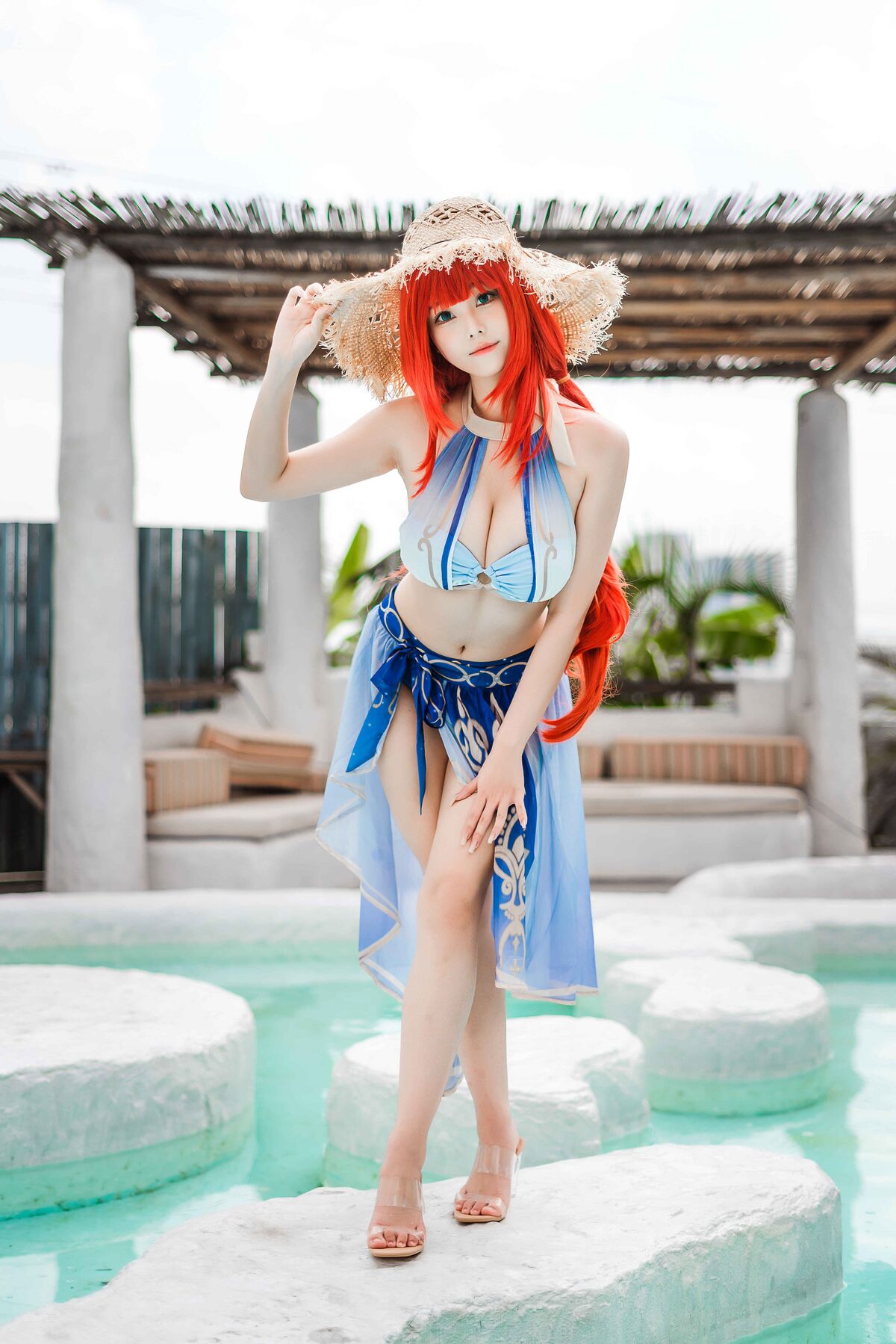 Coser@蜜汁猫裘 – 原神 妮露泳装